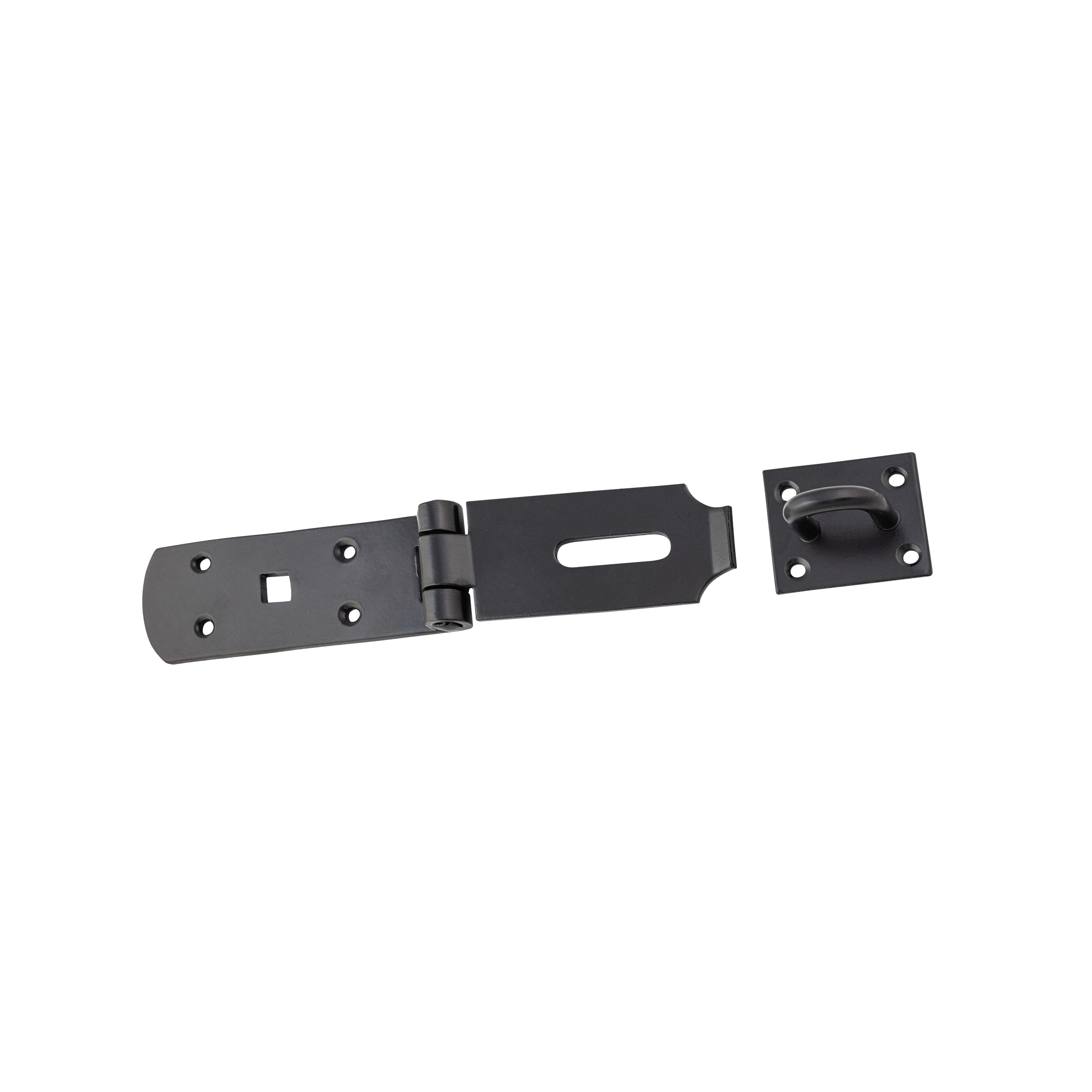 Gerader Riegel für Gartentore - ZWP | schwarz | 263 mm ZWP gerade Spindel, schwarz, 263 mm, 263 x 55 x 4,0 mm, DC01-Baustahl.
