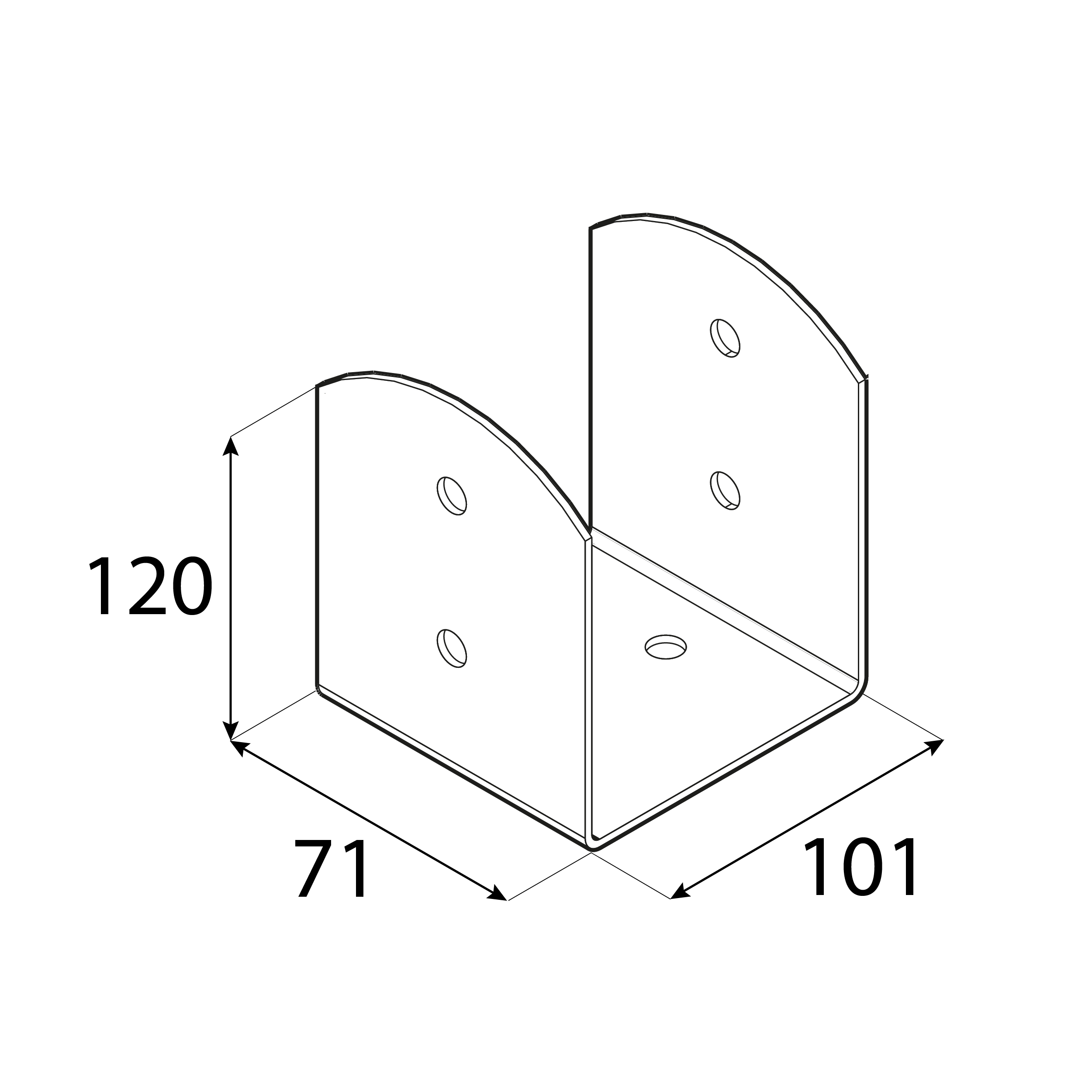 Podstawa słupa kotwa przykręcana do betonu typ U lekka - PSOL | 100 mm | Srebrny Podstawa słupa kotwa przykręcana do betonu typ U lekka - PSOL | 100 mm | Srebrny