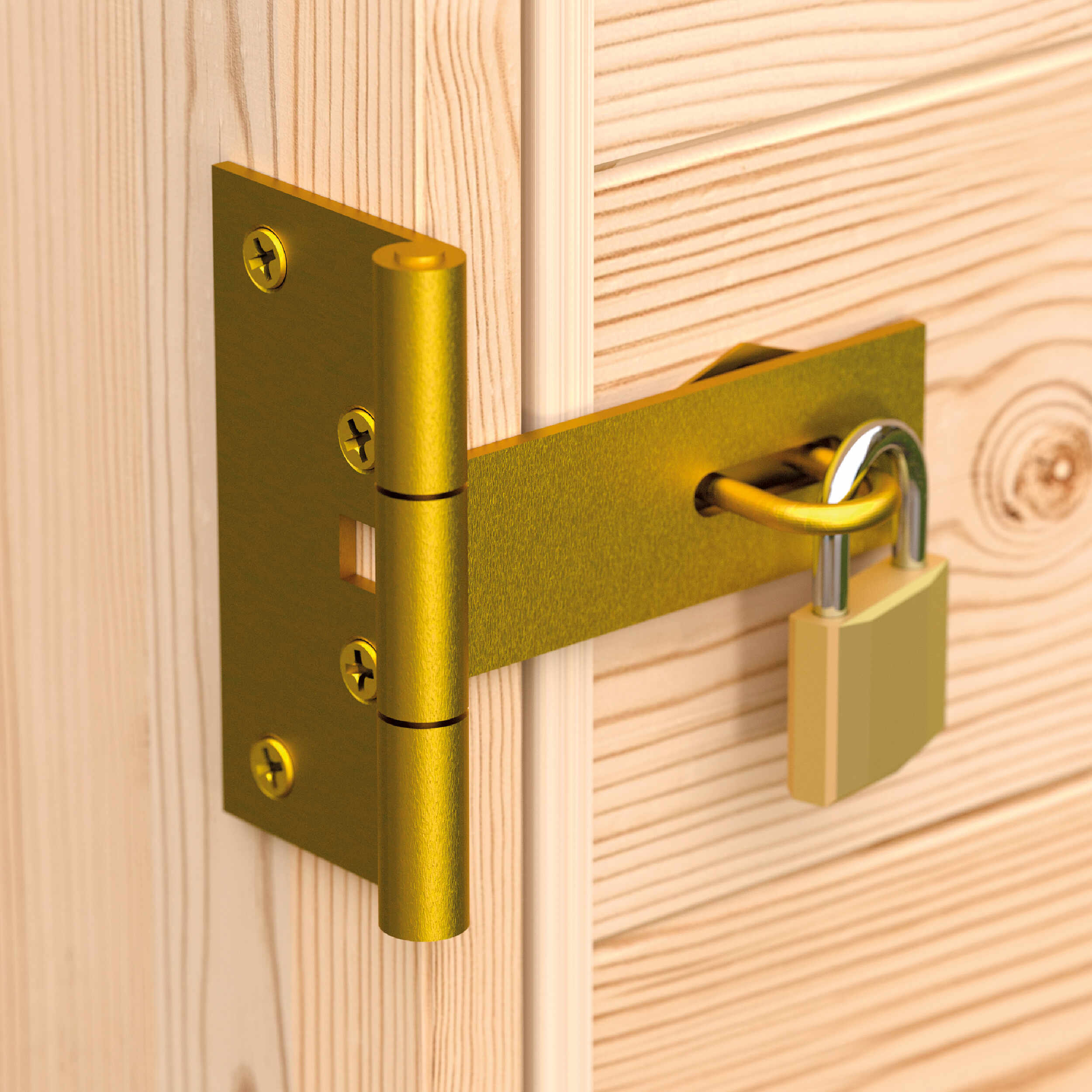 Überfalle für Tore - ZZBR | verzinkt | 100 mm ZZBR Torscharnier mit Verschluss, Gold, 100 mm, 100x50x100x2,5 mm, DC01-Baustahl, montagefertig.