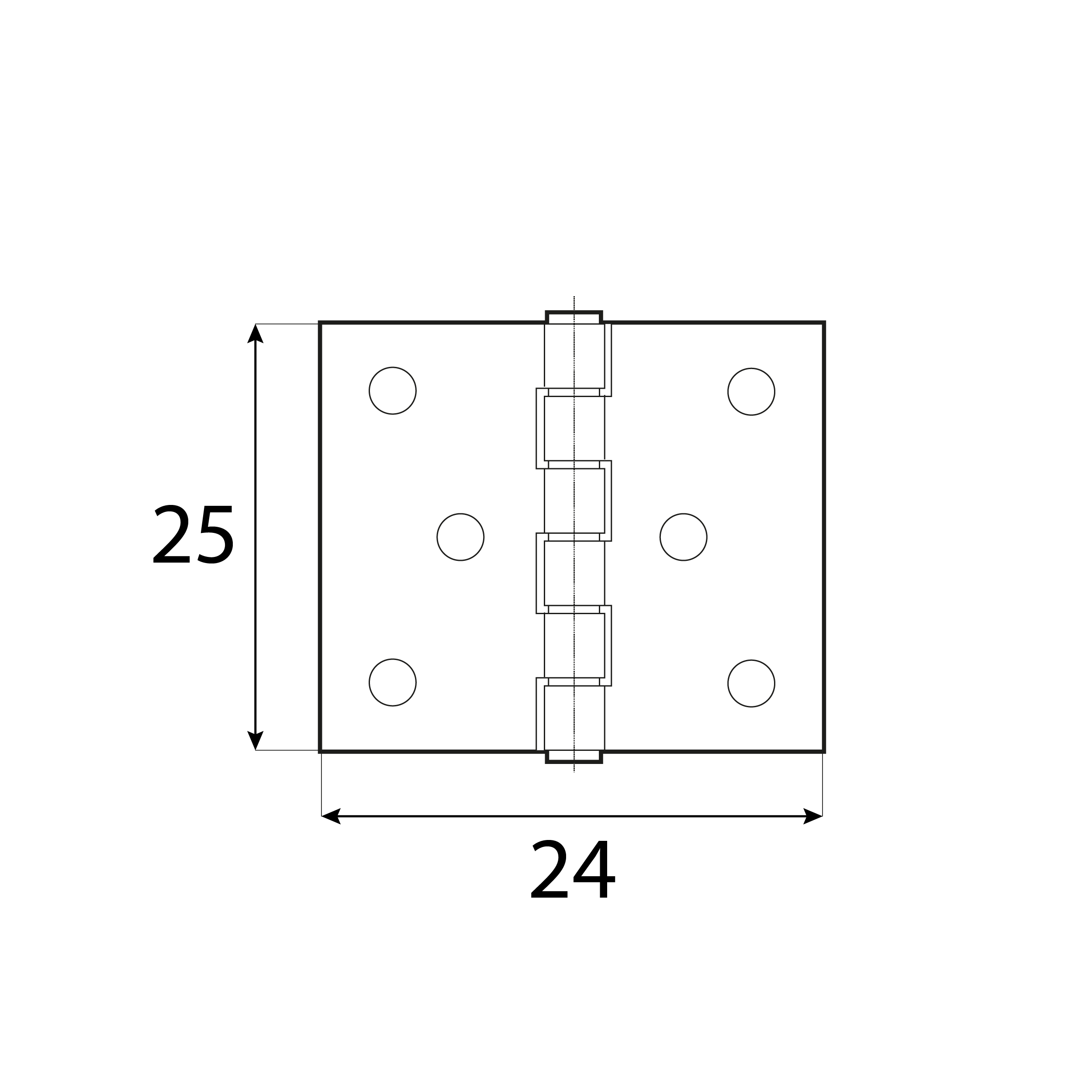 Zawias płaski budowlany splatany - ZS 20 | 20 mm | Srebrny | 17 mm Zawias płaski budowlany splatany - ZS 20 | 20 mm | Srebrny | 17 mm