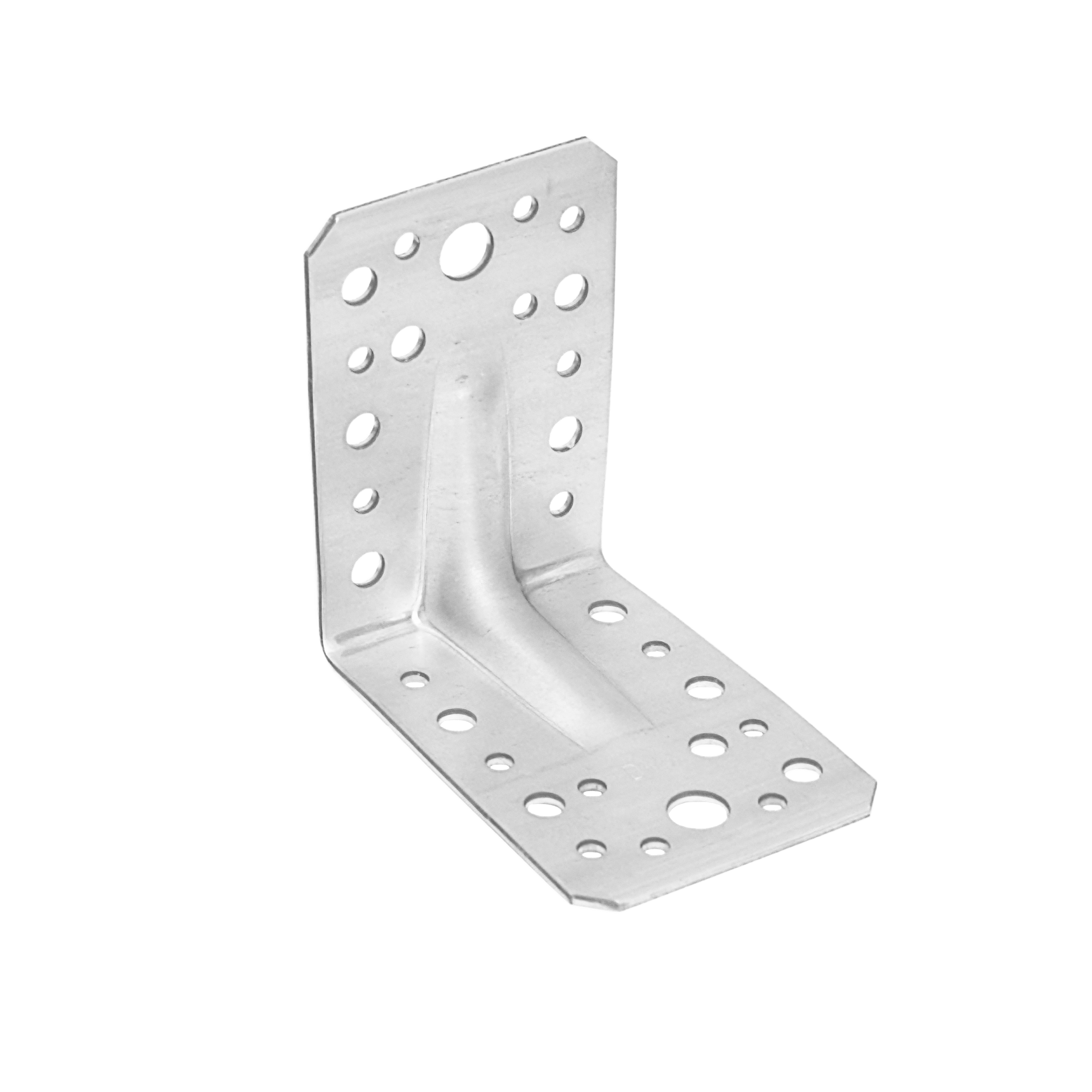 Schwerlastwinkel mit Sicke Winkelverbinder Holzverbinder feuerverzinkt - KPS 1 | 90x90x65 mm | 1,5 mm VerstÀrkter Zimmermannswinkel mit PrÀgung KPS 1, 90x90x65 mm, 1,5 mm, 90x90x65x1,5 mm, im Elementsatz.