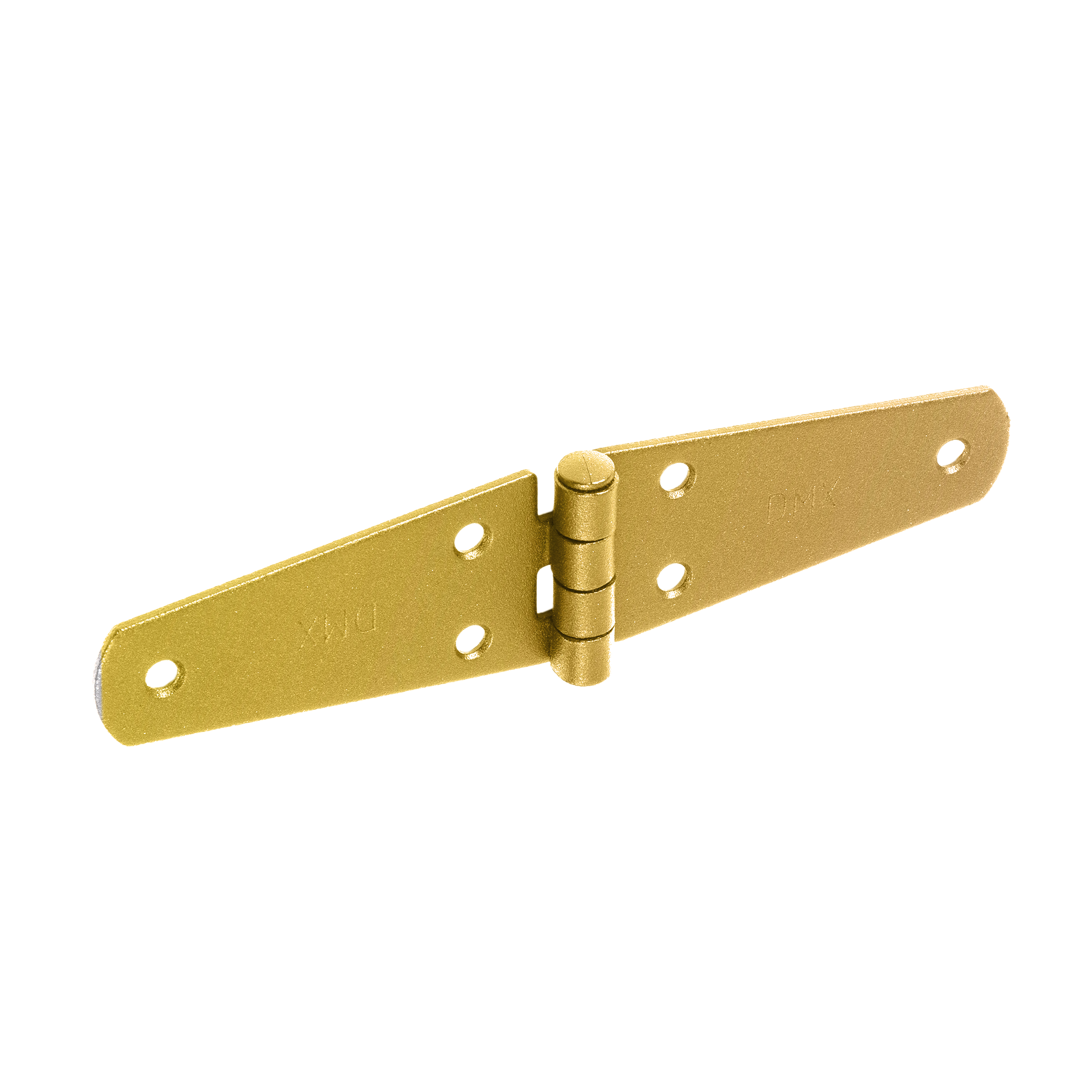 Dreiecksscharnier - ZTS | verzinkt | 150 mm Flaches Dreiecksbandscharnier fĂŒr TĂŒren und FensterlĂ€den ZTS 150, 150 mm, gold, 35 mm, 150x35x2,0 mm.