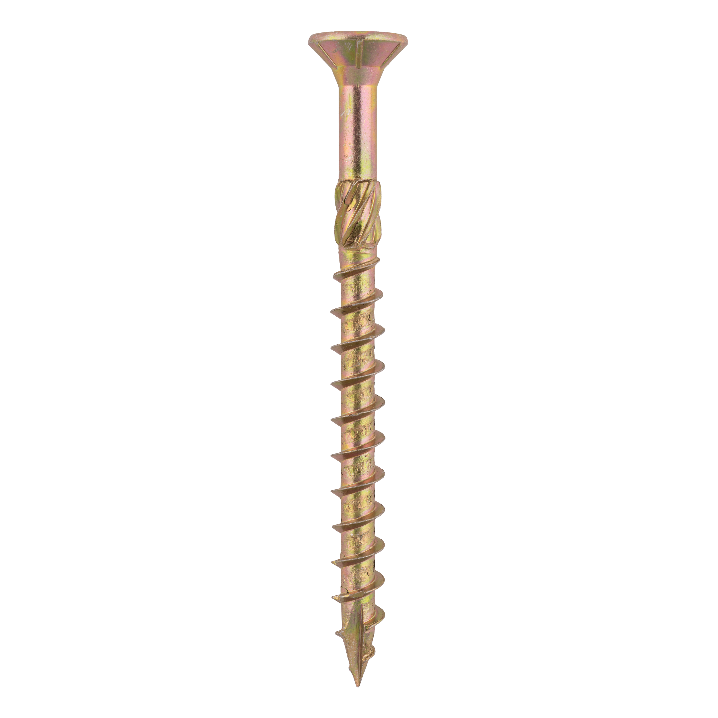 Holzbauschrauben Senkkopf TORX Teilgewinde - CS | 10 x 120 mm | gelb verzinkt | 50 Stk. TORX CS konische Zimmermannsschrauben fĂŒr Holz, 10x120 mm, Gold, 50 Stk., 10x120 mm.