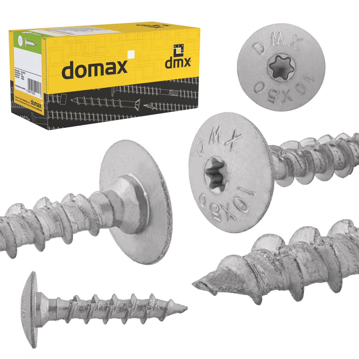 Wkręty do architektury ogrodowej TORX - CTO | 8 x 50 mm | Srebrny | 100 szt
