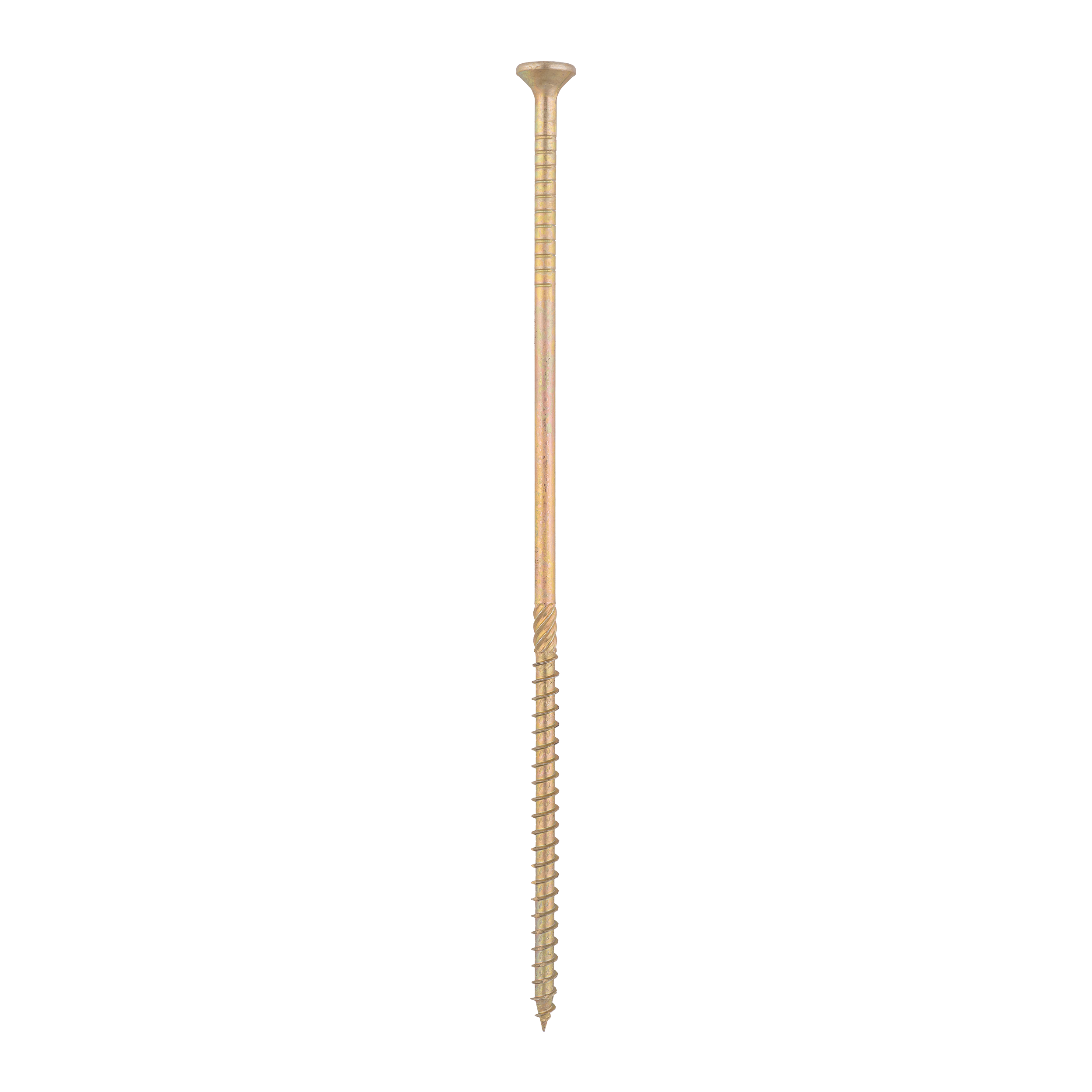 Holzbauschrauben Senkkopf TORX Teilgewinde - CS | 6 x 200 mm | gelb verzinkt | 100 Stk. Konische Zimmermannsschrauben TORX CS fĂŒr Holz, 6x200 mm, Gold, 100 Stk., 6x200 mm.