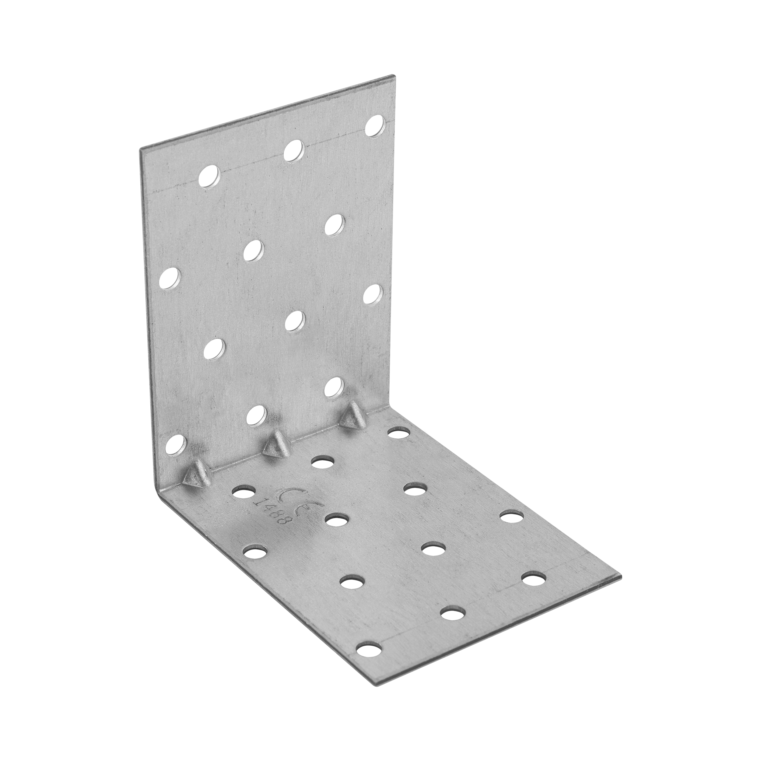 Montagewinkel mit Sicke Schwerlastwinkel Winkelverbinder Holzverbinder feuerverzinkt - KMP 8 | 80x80x60 mm | 1,5 mm GeprÀgter Montagewinkel KMP 8, 80x80x60 mm, 20 Stk., 80x80x60x1,5 mm, DX51D Baustahl, silber, im Set enthalten.