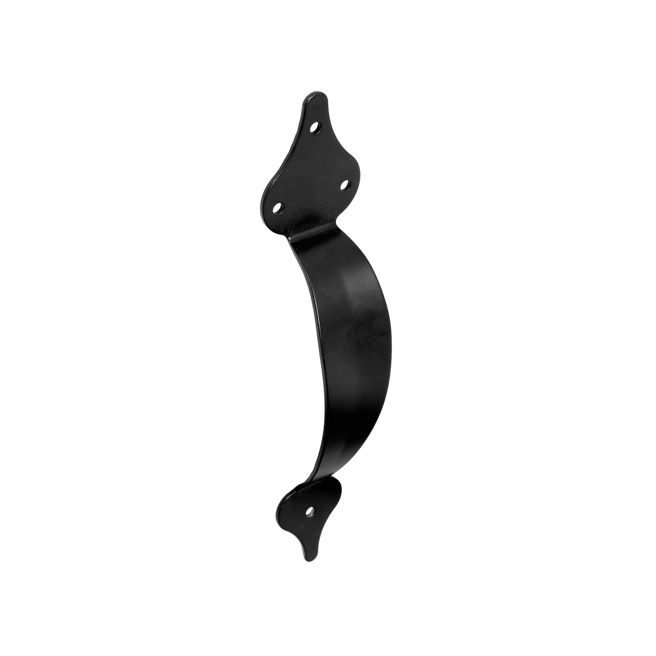 Dekorativer Handgriff für Tor, Gartentor und Möbel - UNR | schwarz | 250 mm Dekorativer Metallgriff für UNR-Möbeltor, schwarz, 250 mm, 250 x 52 x 40 x 2,5 mm, DC01-Baustahl.