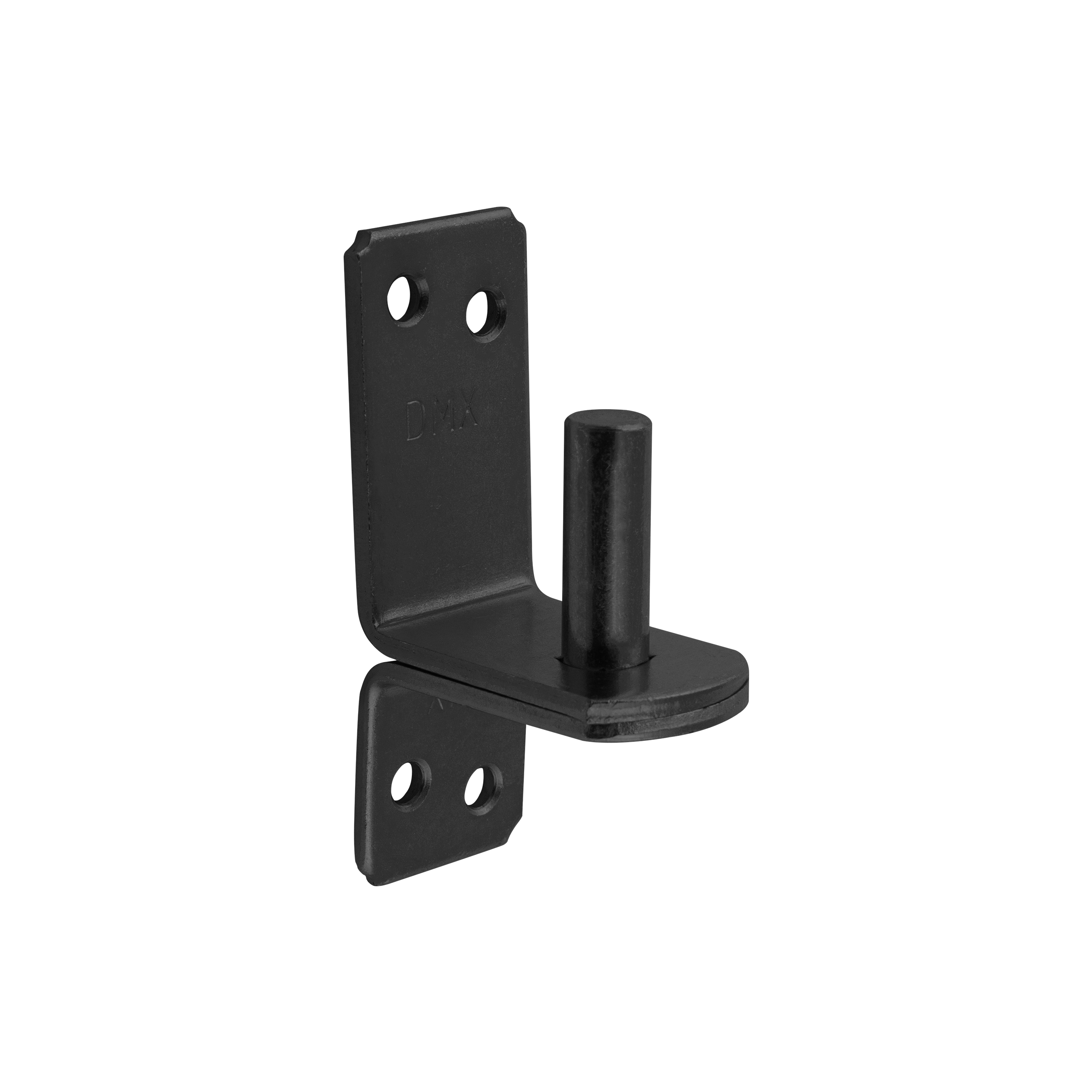 Kloben für Torbänder - C | schwarz | fi 13 mm | 25 mm Zapfenhalter für Torscharniere C 13/25, 56 mm, schwarz, 13 mm, 25x103x4,0 mm.