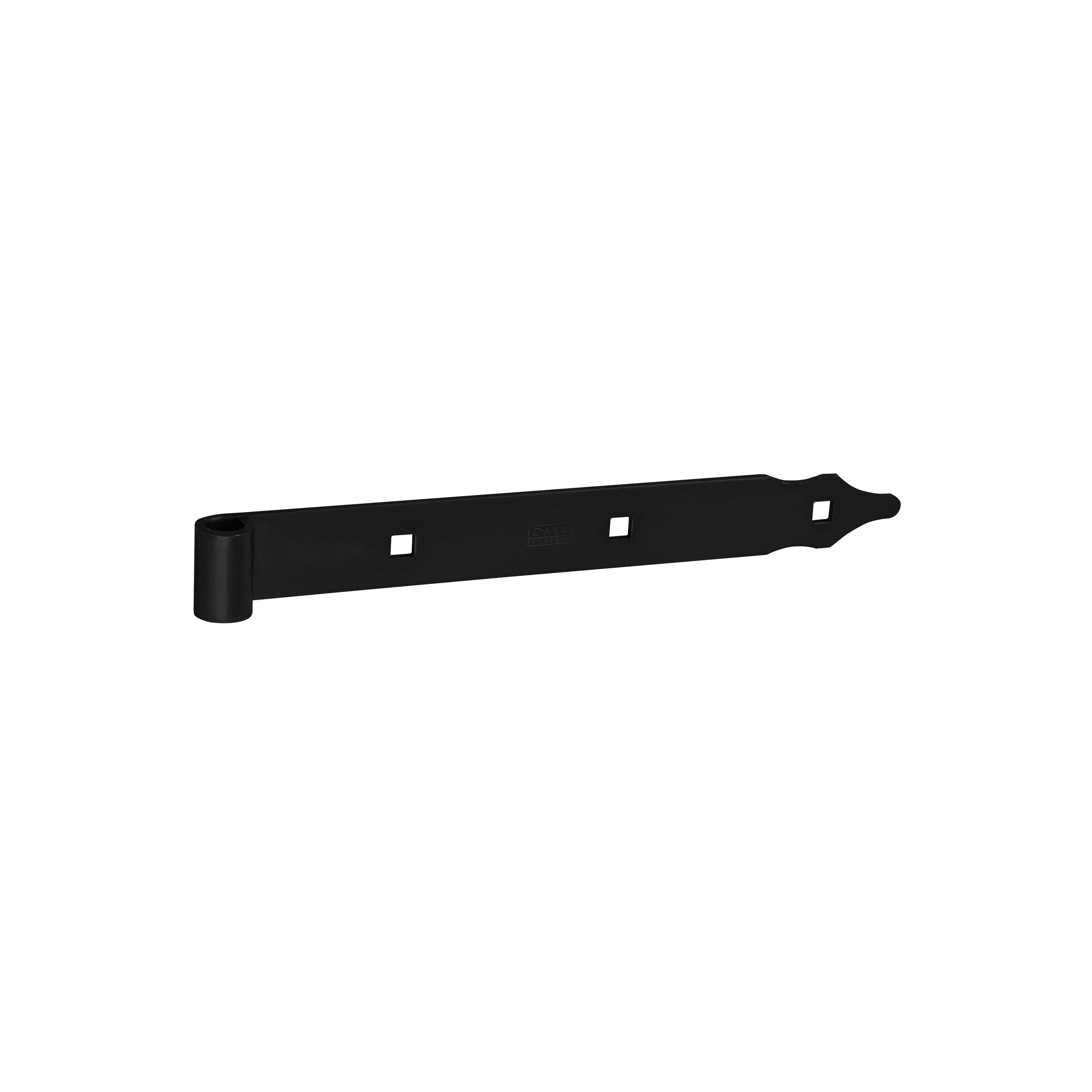 Ladenband für Tore - ZP | schwarz | 300 mm | fi 13 mm Bandscharnier für Tore ZP 300/13, 300 mm, schwarz, 13 mm, 300x35x4,0 mm.