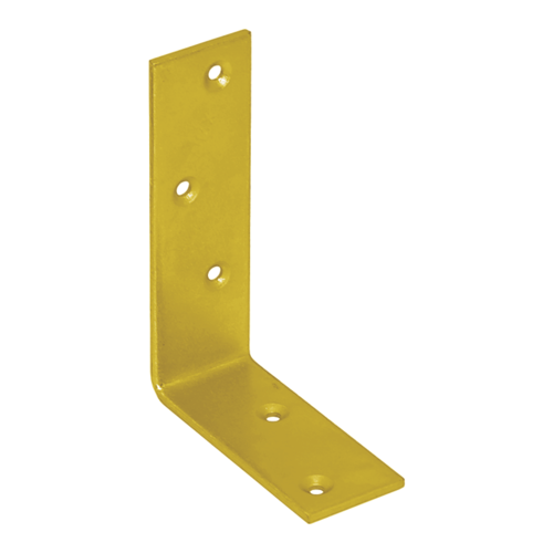 Balkenwinkel Stahl Winkelverbinder Holzverbinder - KB 1 | 100x75x30 mm | Gold StahltrÀgerwinkel KB 1, 100x75x30 mm, Gold, 100x75x30x3,0 mm, S235 Baustahl 2.