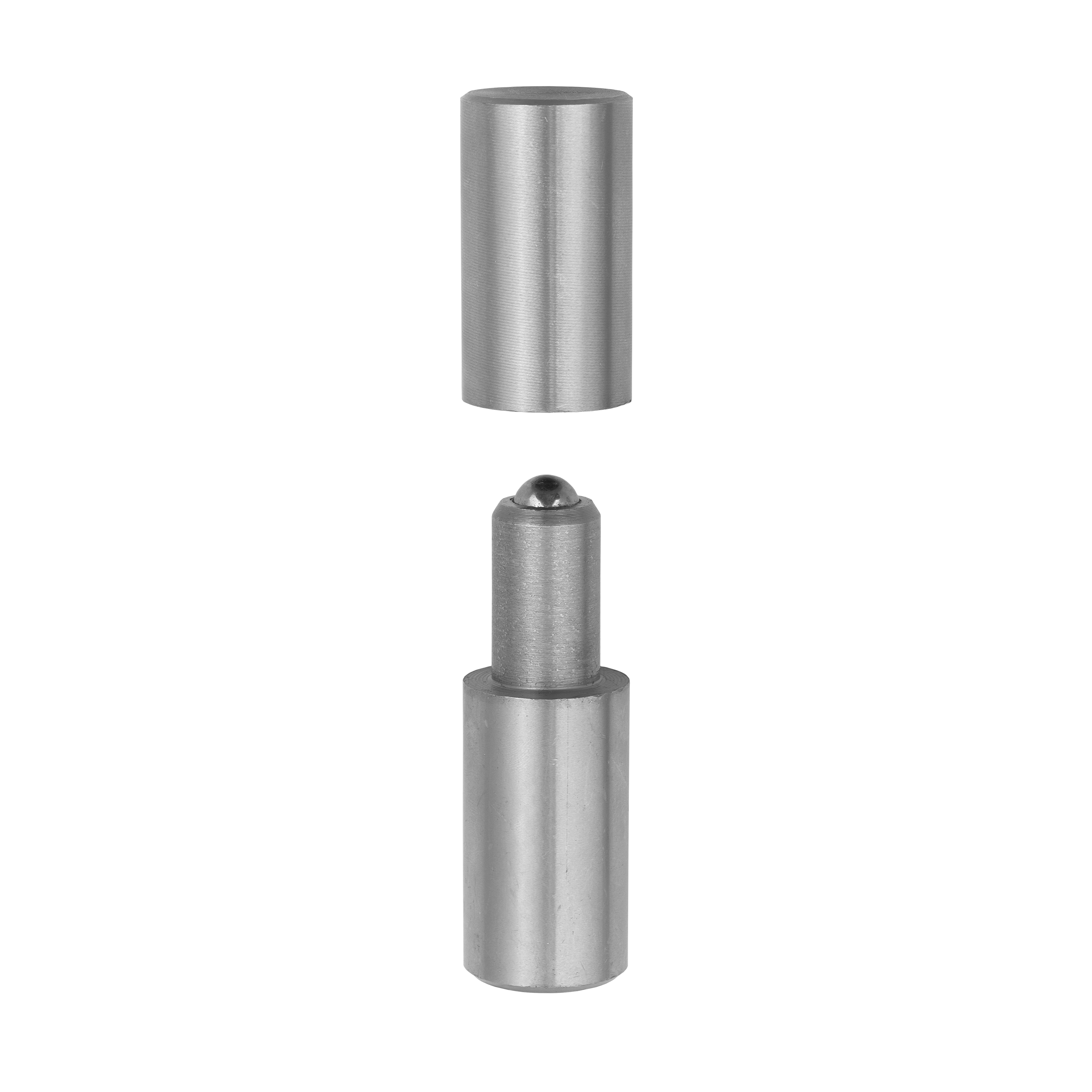 Zawias toczony z kulką do spawania do bramy furtki - ZTK 30 | Stal | 110 mm