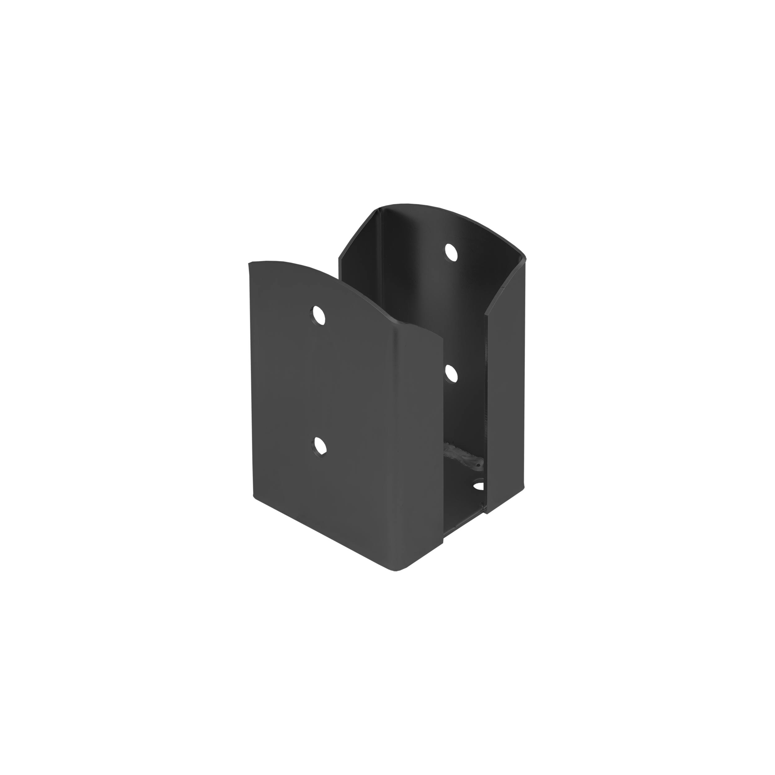 Podstawa słupa kotwa przykręcana podwójna prostokątna - PSPW | 100 mm | Antracyt Podstawa słupa kotwa przykręcana podwójna prostokątna - PSPW | 100 mm | Antracyt
