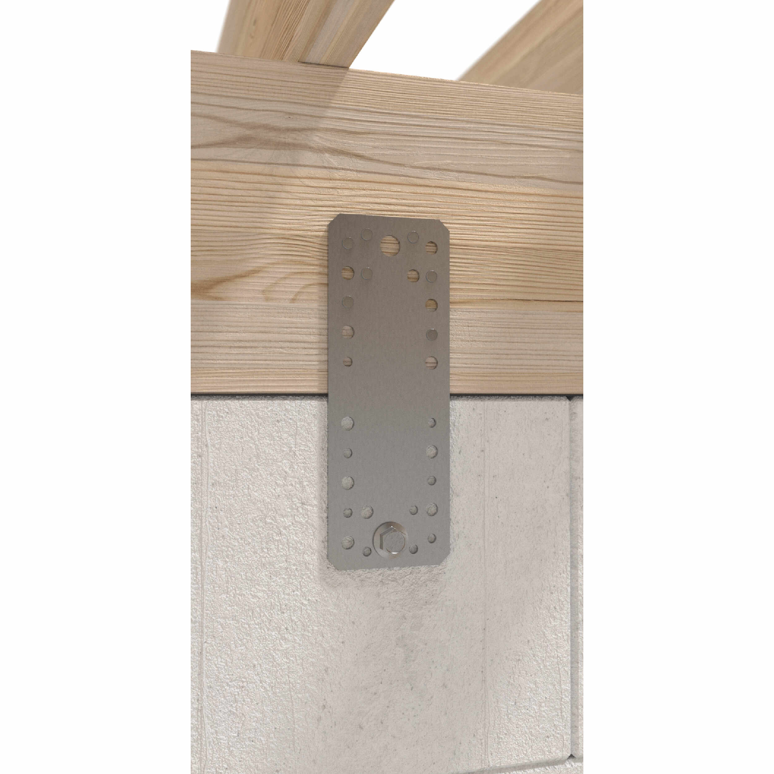 Flachverbinder Lochplatte Verbindungsblech Holzverbinder feuerverzinkt - LP 1 | 100x35 mm | 2,5 mm Flachverbinder Flachstange LP 1, 100x35 mm, 2,5 mm, 100x35x2,5 mm, DX51D Baustahl, Silber 1.