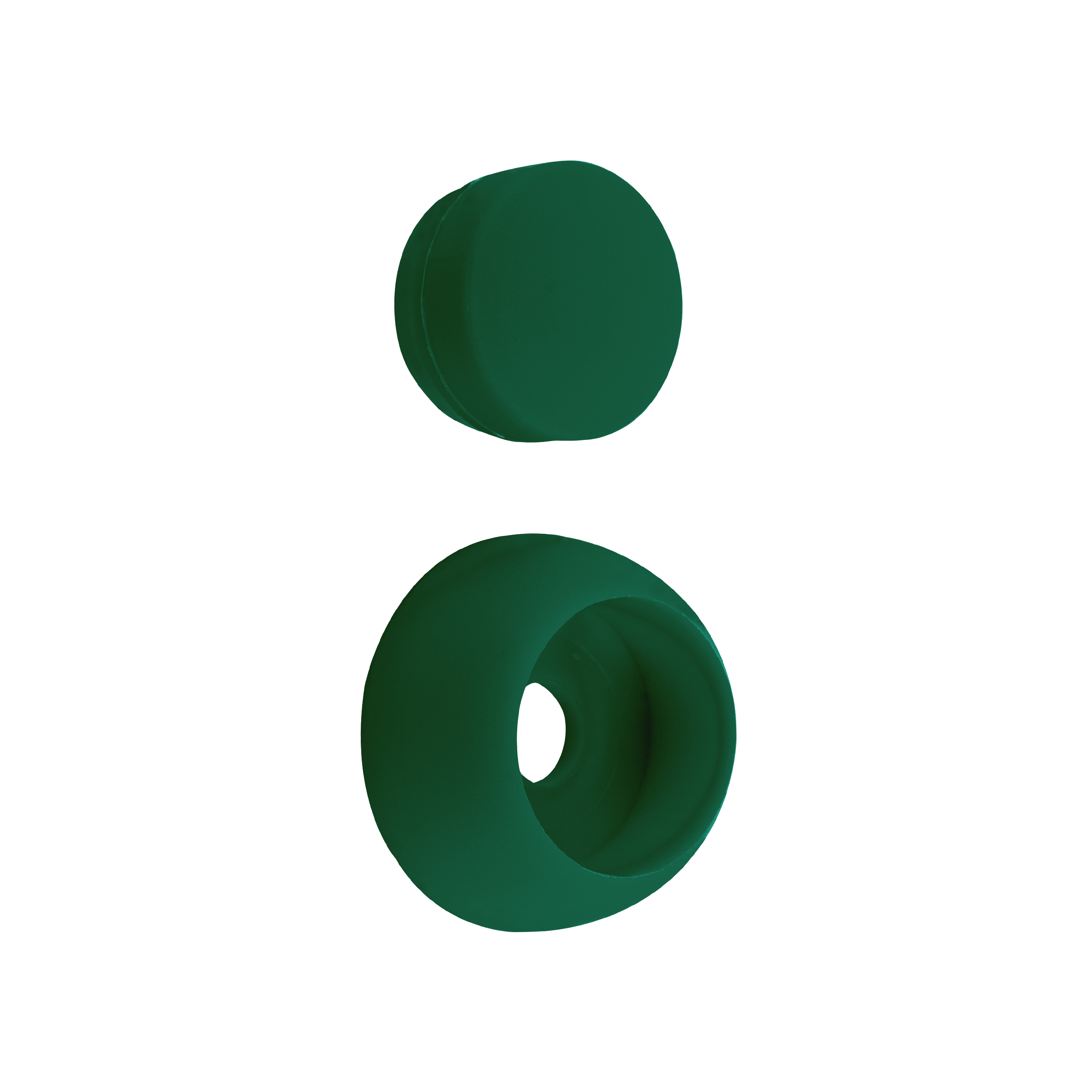 Sechskant-Schraubverschluss GHZ 2, grün, 4 Stück, PE-Material, inkl.