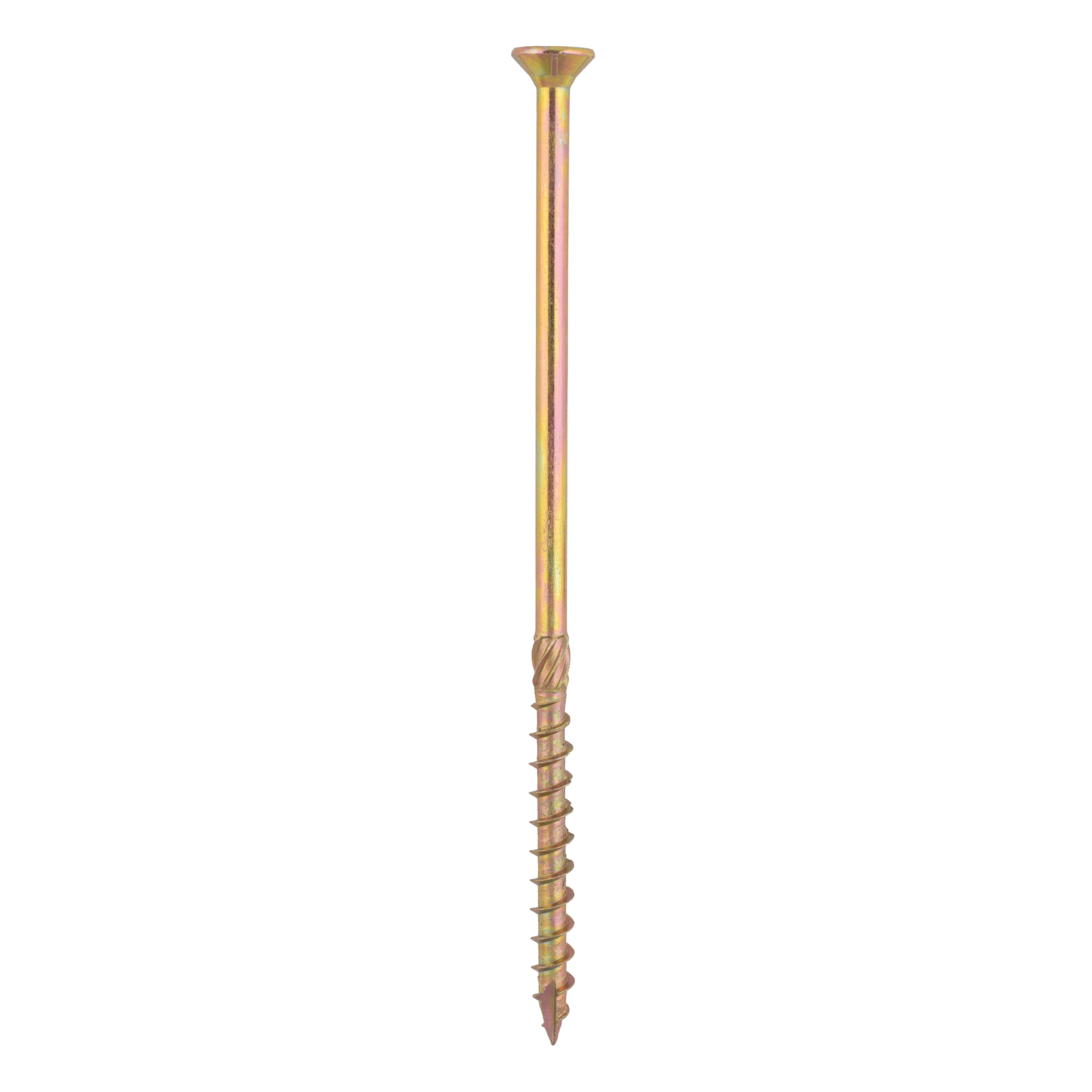 Holzbauschrauben Senkkopf TORX Teilgewinde - CS | 10 x 220 mm | gelb verzinkt | 50 Stk. Konische Zimmermannsschrauben TORX CS fĂŒr Holz, 10x220 mm, Gold, 50 Stk., 10x220 mm.