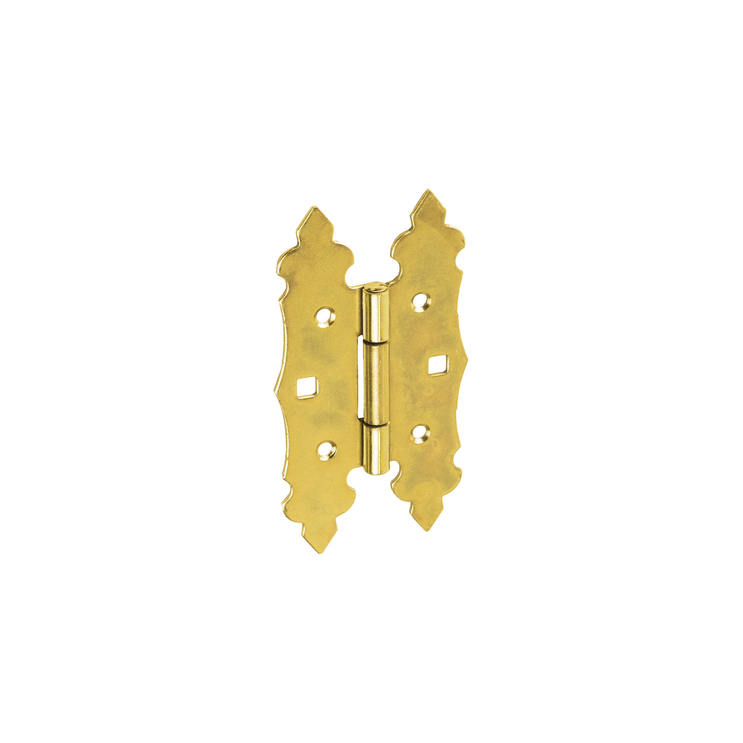Dekoratives Flachscharnier Zierscharnier - ZOK | verzinkt | 70 mm Flaches Zierscharnier für ZOK 130 Rollladentor, 70 mm, Gold, 130 mm, 130x70x2,0 mm.