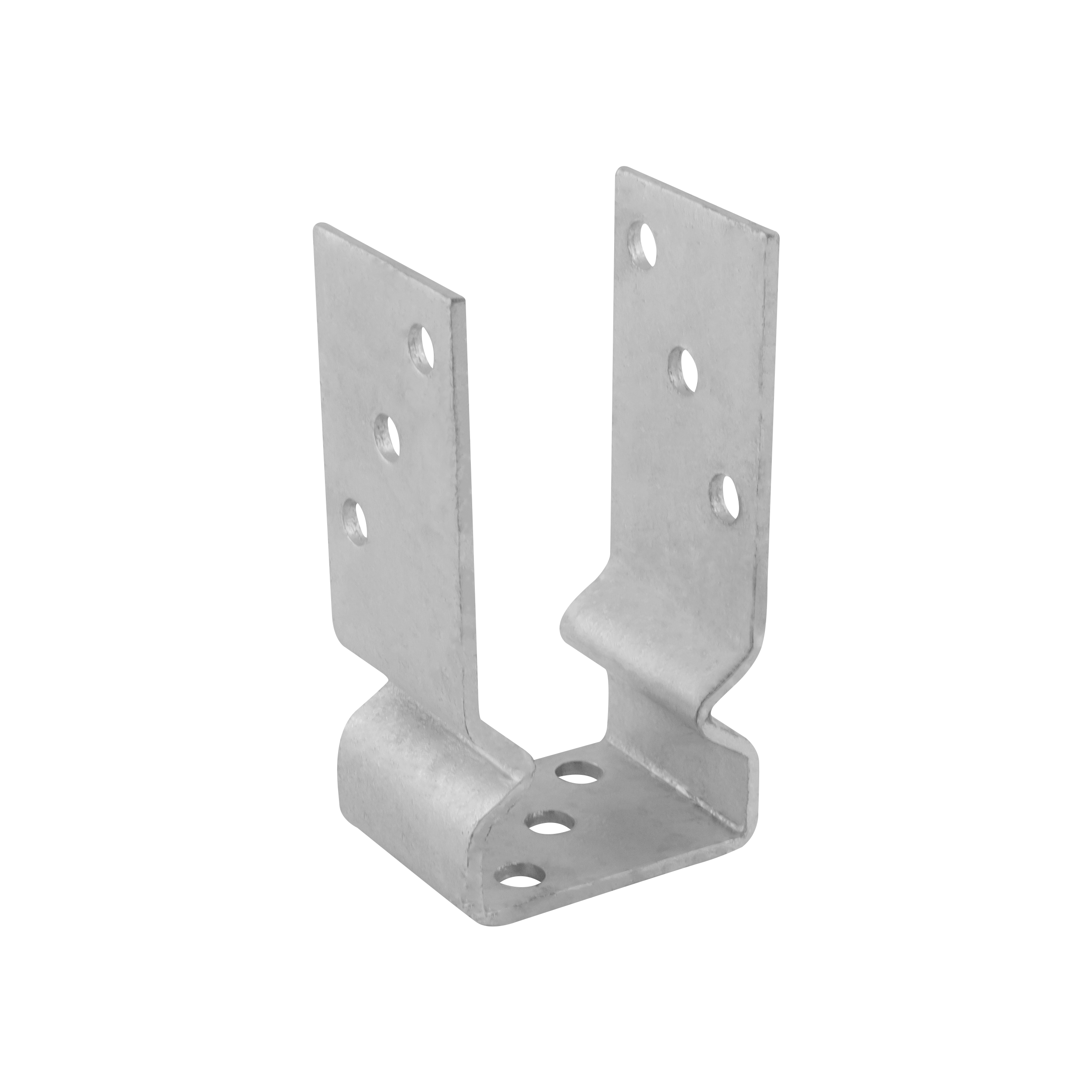 Podstawa słupa kotwa przykręcana do betonu typ U z odsadzeniem - PSOZ | 70 mm | Srebrny