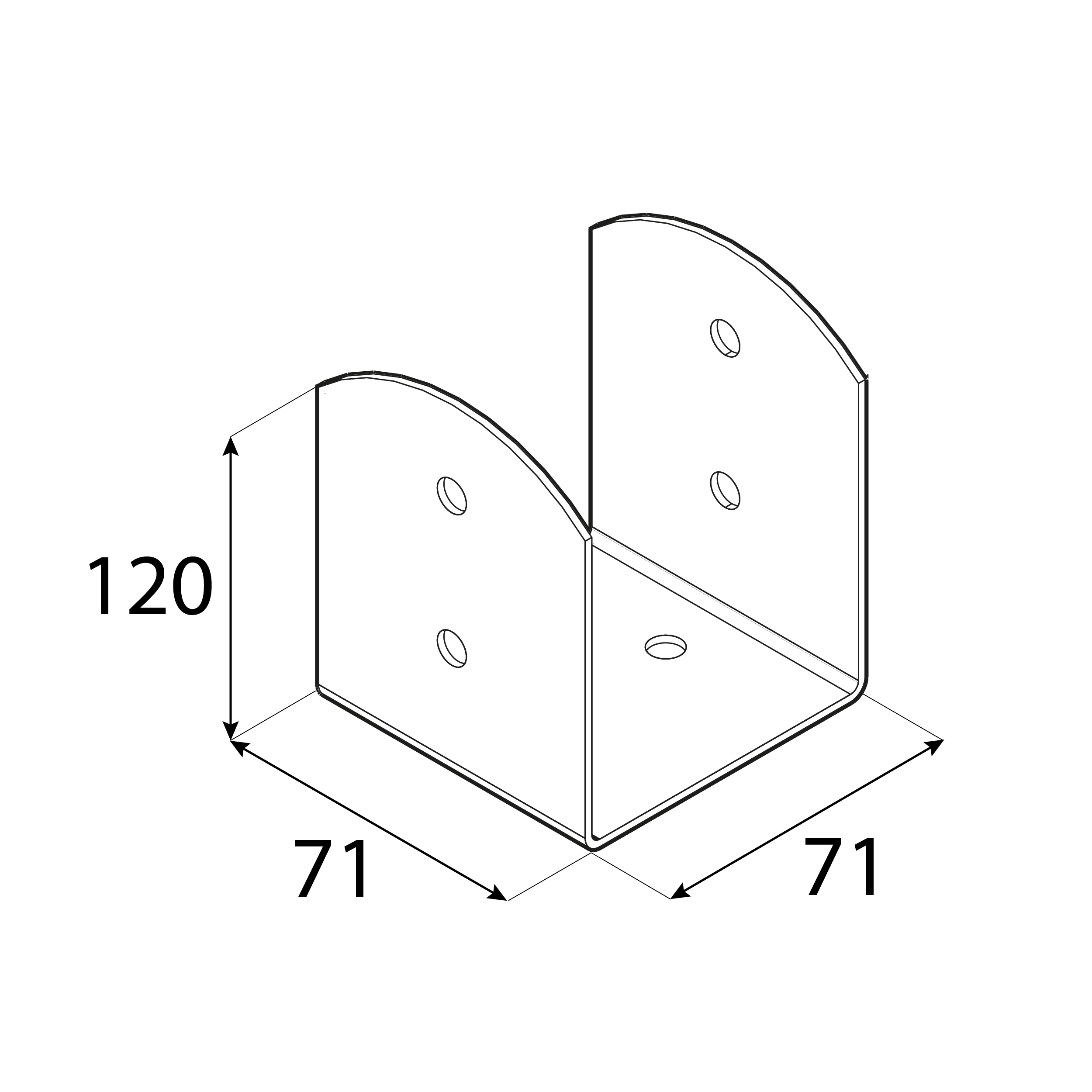 Pfostenträger zum aufdübeln U-Form leicht - PSOL | 70 mm | Anthrazit Säulenfußanker mit Beton verschraubt, Typ U, leichtes PSOL, 70 mm, Anthrazit, 71x71x120x2,5 mm, Schuss 1.