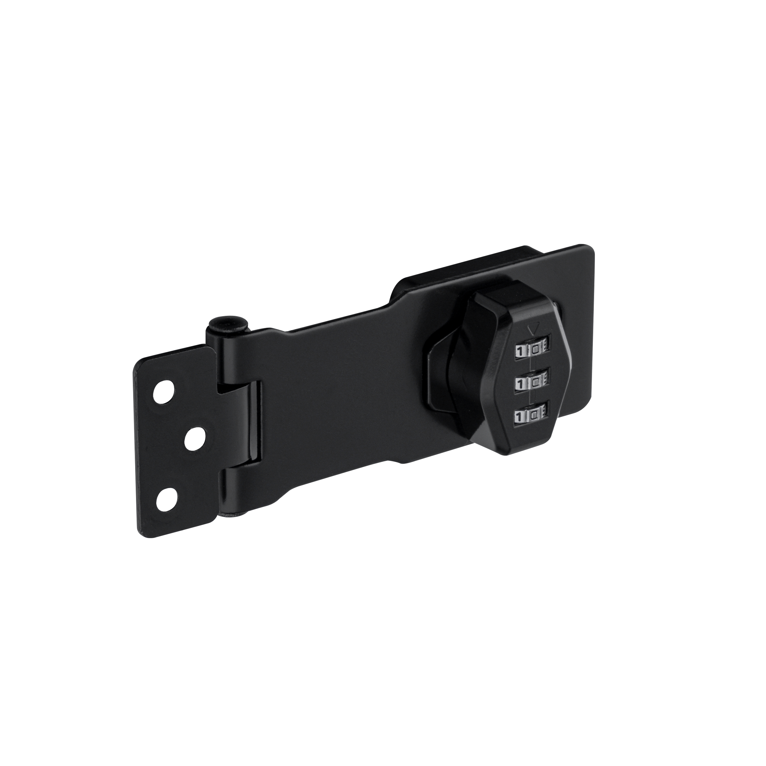 Zasuwka z zamkiem szyfrowym do furtki - WHS | Czarny | 120 mm