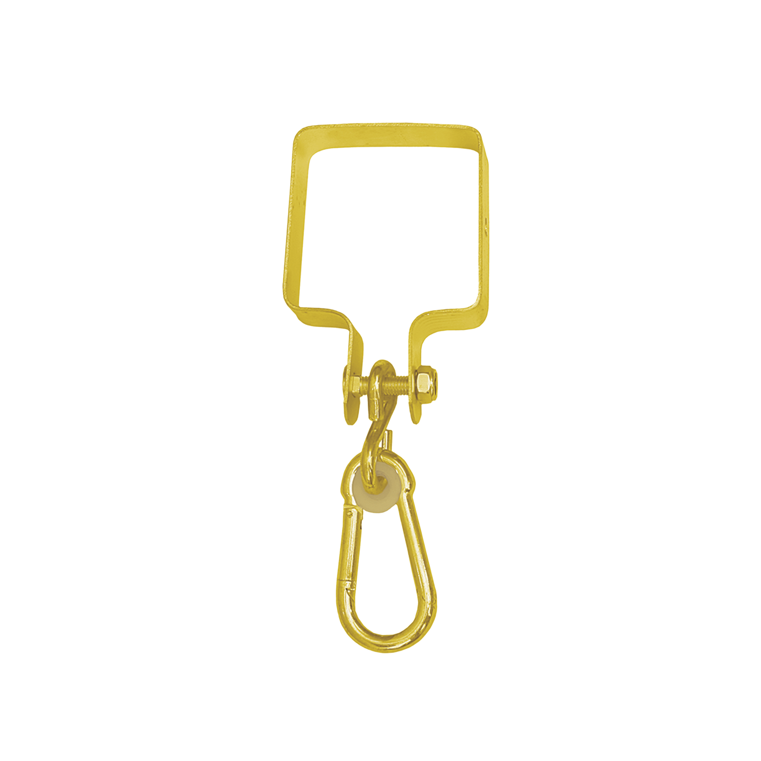Schaukelschelle Vierkant - MHK | 90 mm | gold Schwenkhalterung mit MHK-Vierkantklemme, 90 mm mm, Gold, Kohlenstoffstahl, im Lieferumfang enthalten.