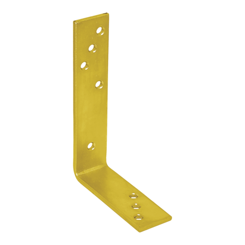 Balkenwinkel Stahl Winkelverbinder Holzverbinder - KB 3 | 180x120x40 mm | Gold StahltrÀgerwinkel KB 3, 180x120x40 mm, Gold, 180x120x40x5,0 mm, S235 Baustahl 2.