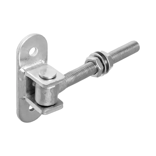 Verstellbares Scharnier mit Durchgang - ZRW 16/130 | silber | M16 Verstellbares Scharnier mit Durchgang ZRW 16/130, silber, M16, 115x40x5,0 mm, DC01-Baustahl, Satz Elemente.