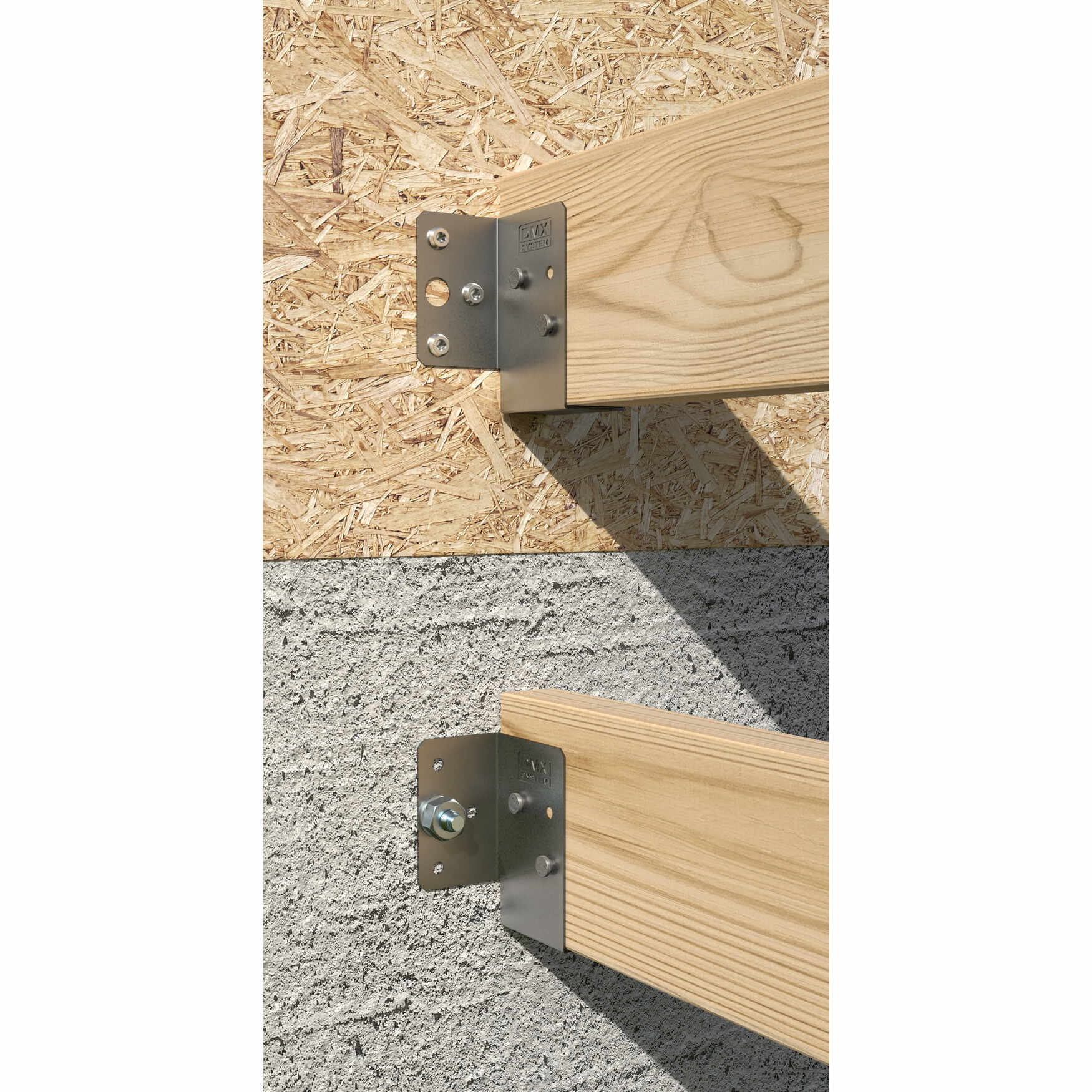 Balkenschuh leicht für Holzlatten Balkenträger Trägerschuh feuerverzinkt - WL 7 | 41x70x45 mm Lichtbalkenaufhänger WL 7, 41x70x45 mm, 41x70x45x1,0 mm, DX51D Baustahl, silber 2.