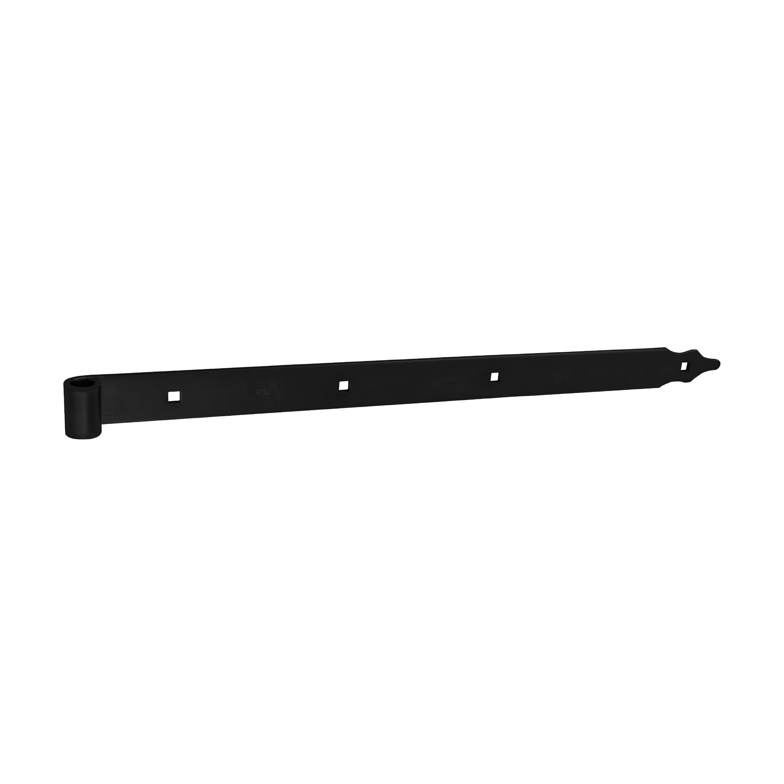 Ladenband für Tore - ZP | schwarz | 600 mm | fi 16 mm Bandscharnier für Tore ZP 600/16, 600 mm, schwarz, 16 mm, 600x40x5,0 mm.