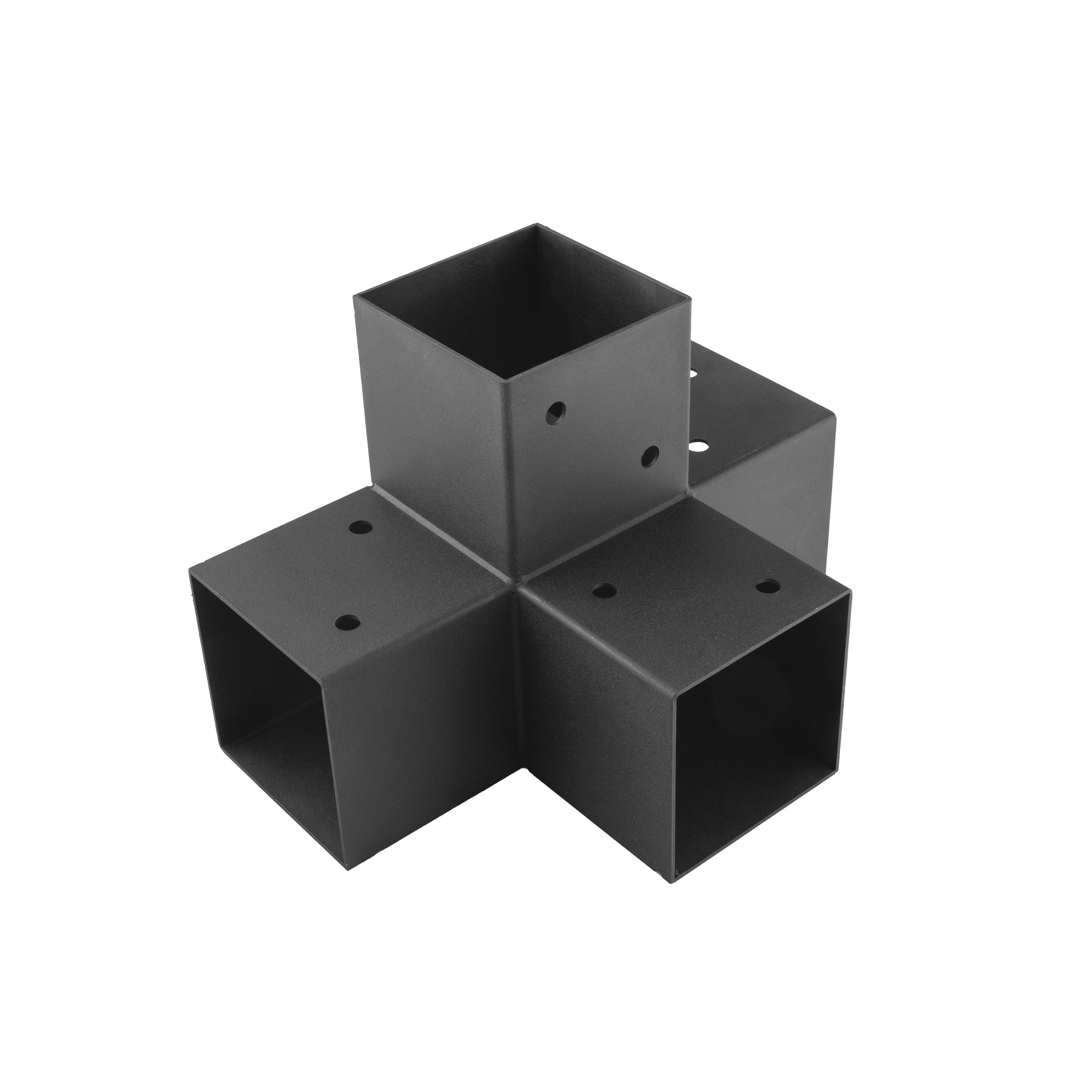 Łącznik belki kwadratowej do pergoli ciesielski - GPX 100 | 102x206x306 mm | czarny