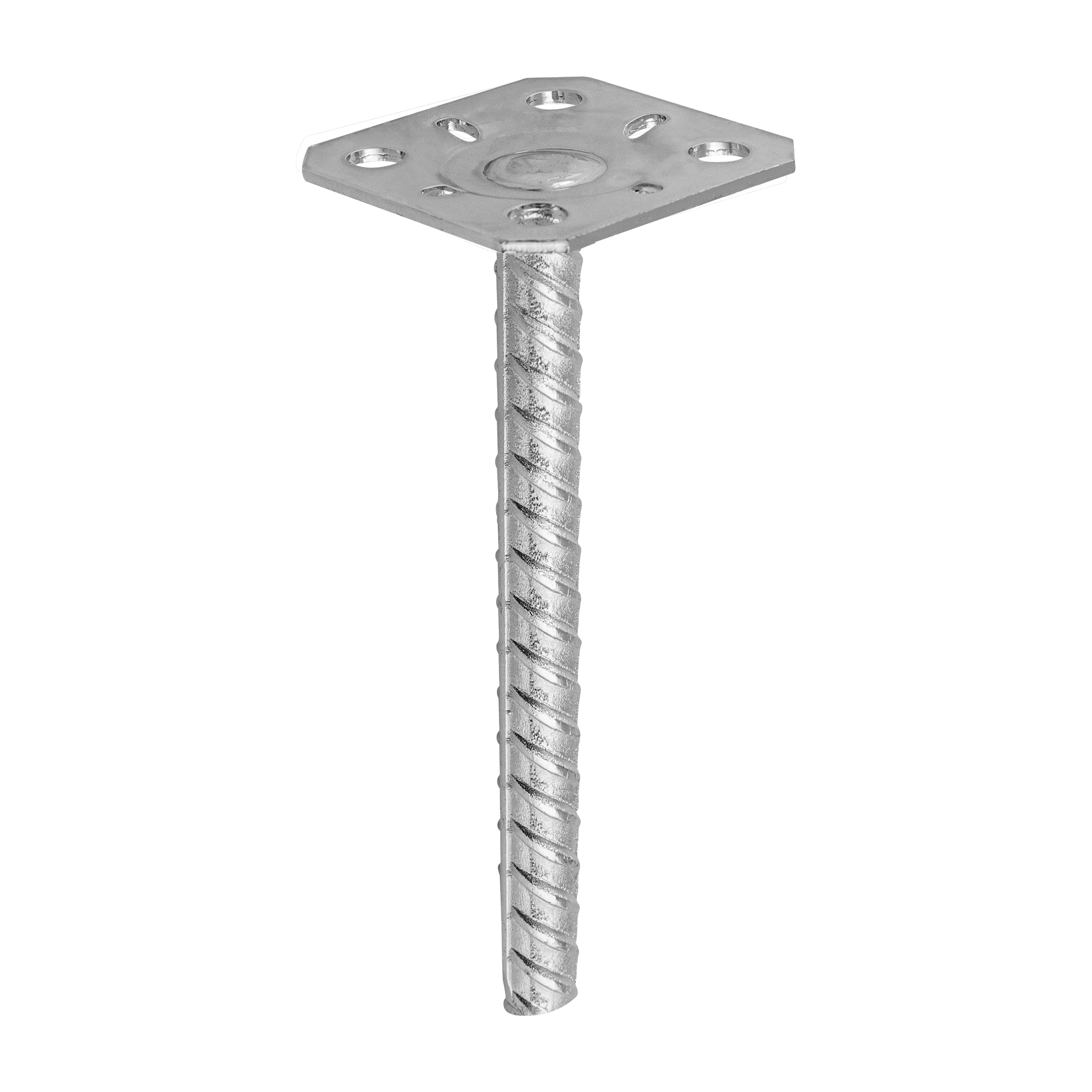 Flacher Pfostenträger zum Aufdübeln Pfostenanker Stützen Betonanker - PPS | 80-90 mm | verzinkt Mastfuß-Flachbetonanker PPS, 80-90 mm, 80x202 mm, Elementsatz.