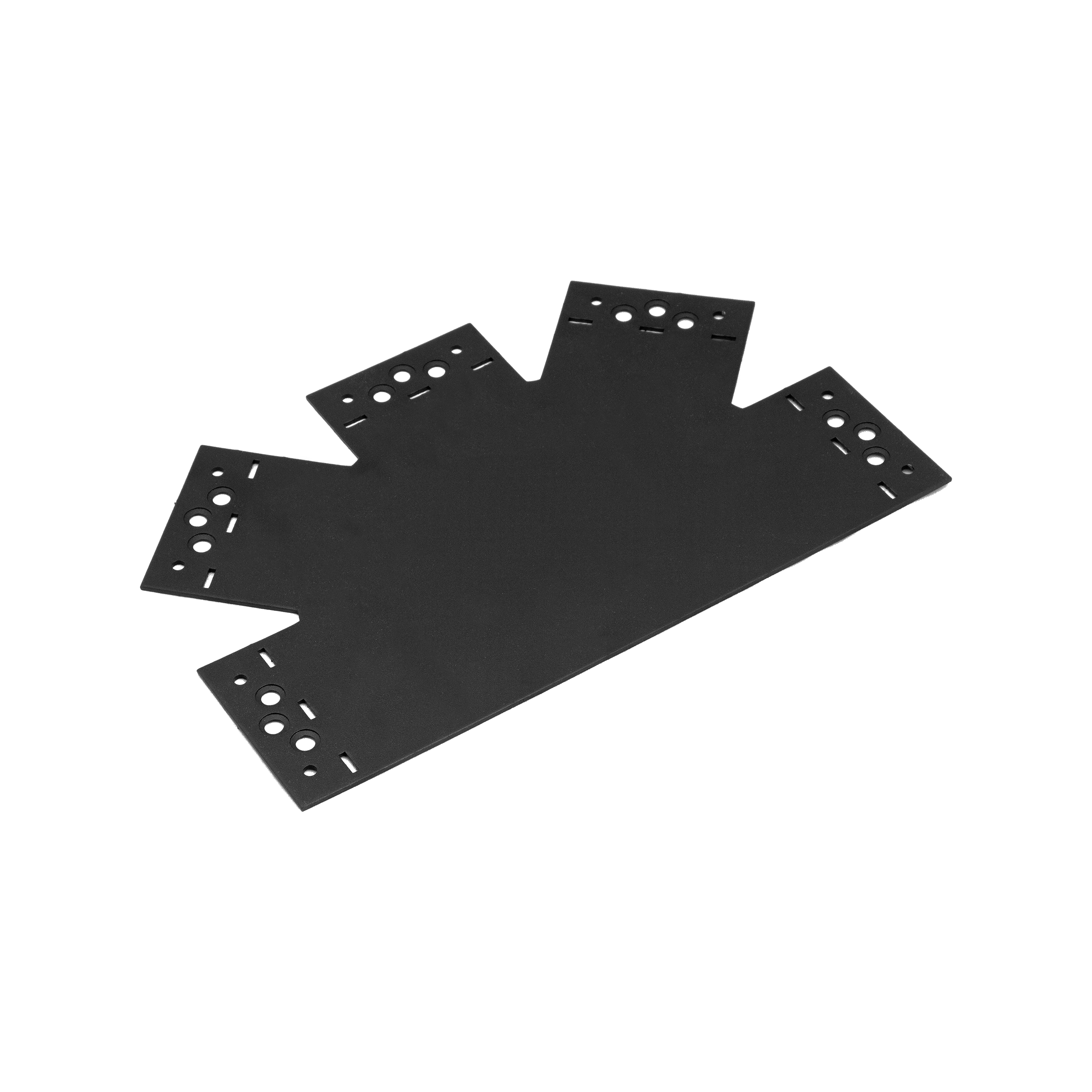 Łącznik płaski pięcioramienny ozdobny do pergoli - SDLPC 1 | 315x200x85 mm | czarny