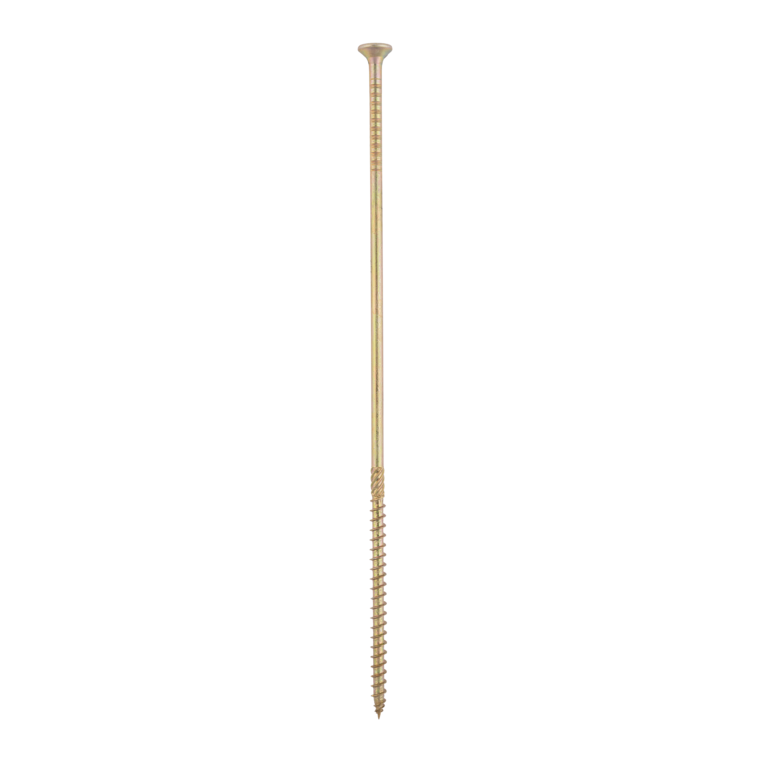 Holzbauschrauben Senkkopf TORX Teilgewinde - CS | 6 x 240 mm | gelb verzinkt | 100 Stk. Konische Zimmermannsschrauben TORX CS fĂŒr Holz, 6x240 mm, Gold, 100 Stk., 6x240 mm.
