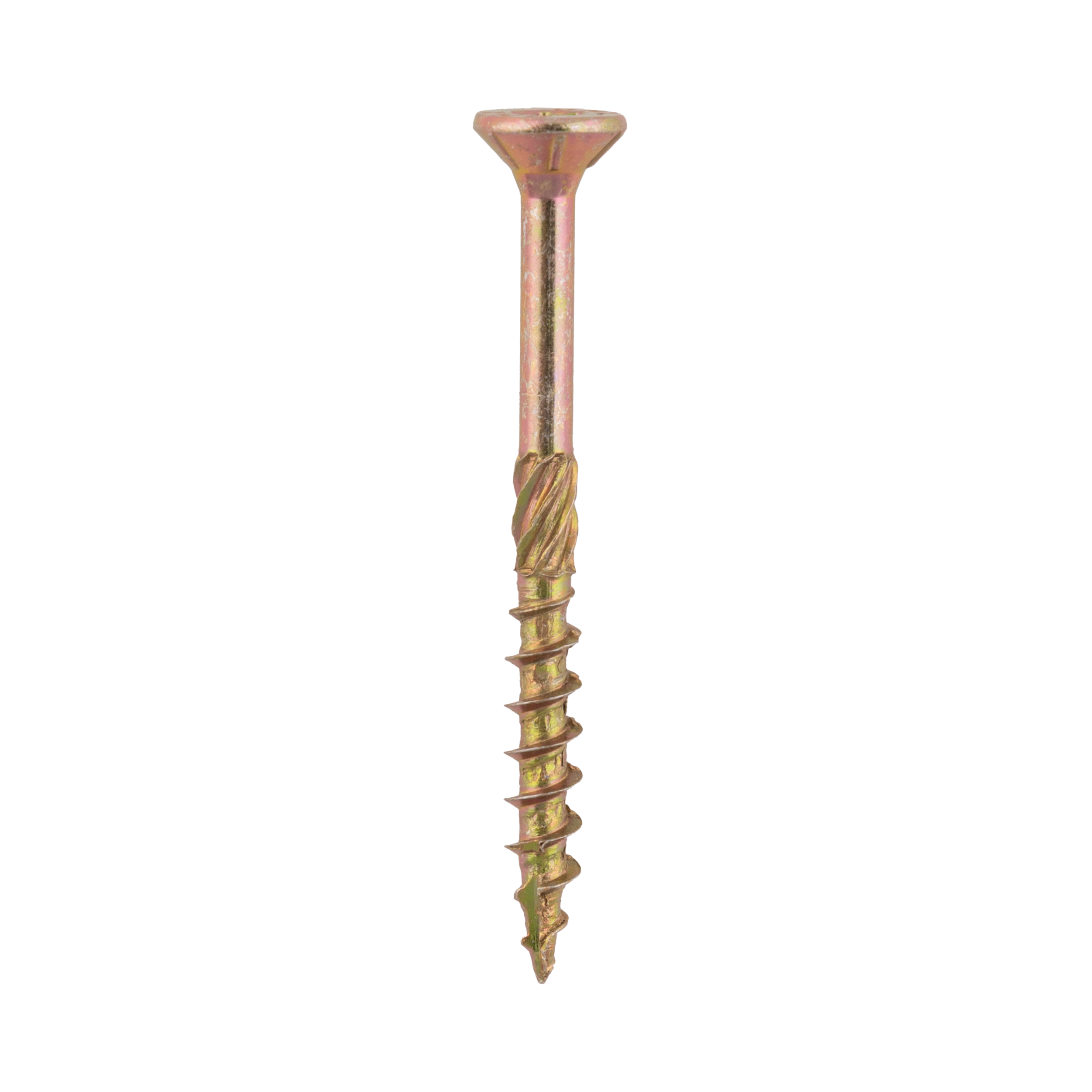 Holzschrauben Senkkopf TORX Teilgewinde - CS | 3,5 x 40 mm | gelb verzinkt | 200 Stk. Konische Zimmermannsschrauben TORX CS fĂŒr Holz, 3,5x40 mm, Gold, 200 Stk., 5x40 mm.