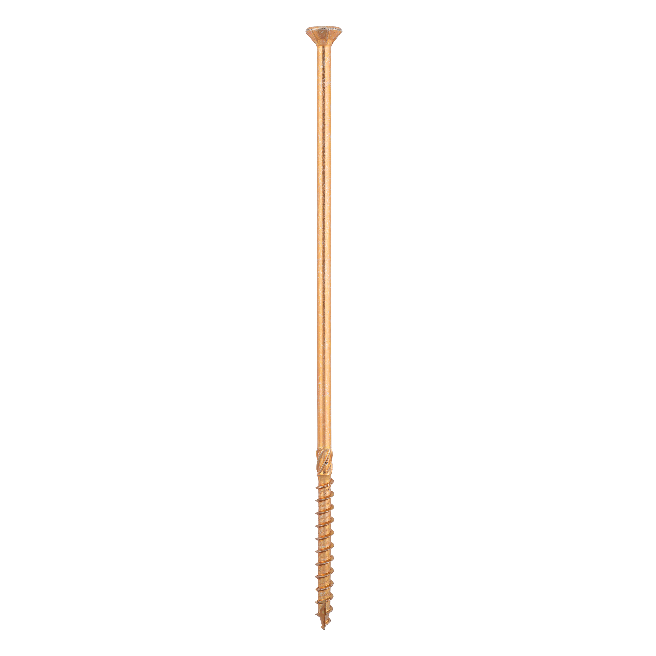 Holzbauschrauben Senkkopf TORX Teilgewinde - CS | 10 x 300 mm | gelb verzinkt | 50 Stk. Konische Zimmermannsschrauben TORX CS fĂŒr Holz, 10x300 mm, Gold, 50 Stk., 10x300 mm.