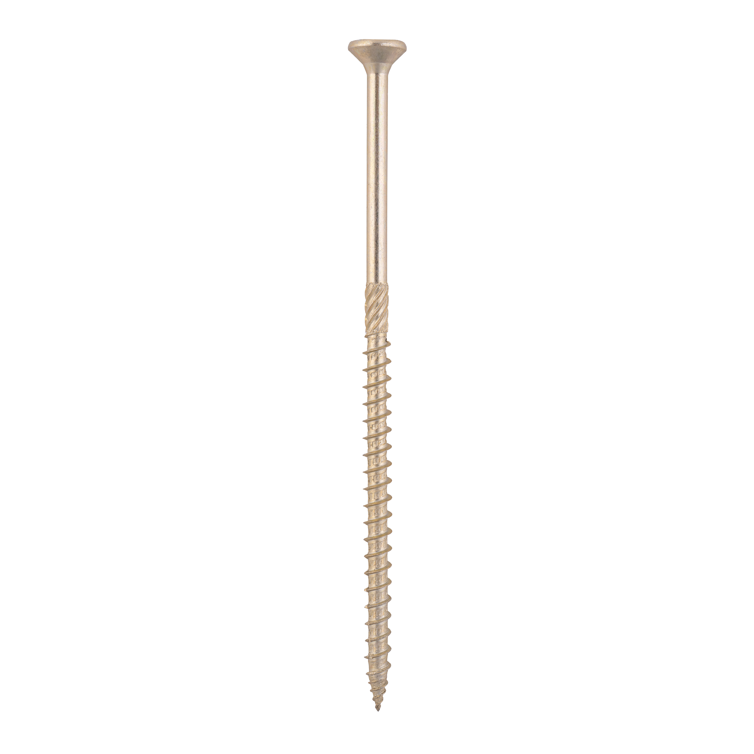 Holzbauschrauben Senkkopf TORX Teilgewinde - CS | 6 x 140 mm | gelb verzinkt | 100 Stk. TORX CS konische Zimmermannsschrauben fĂŒr Holz, 6x140 mm, Gold, 100 Stk., 6x140 mm.