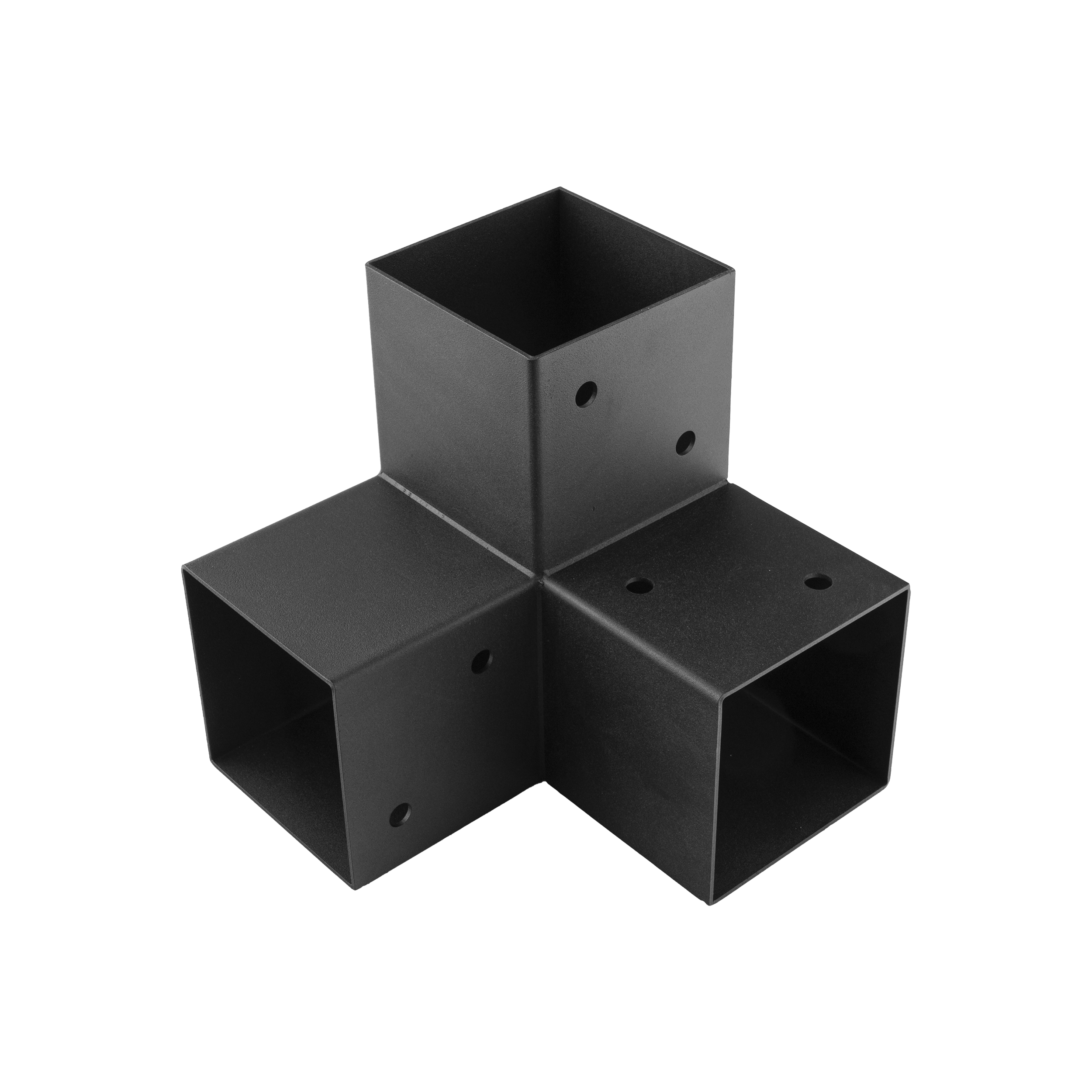 Łącznik belki kwadratowej do pergoli ciesielski - GPY 100 | 102x206x202 mm | czarny