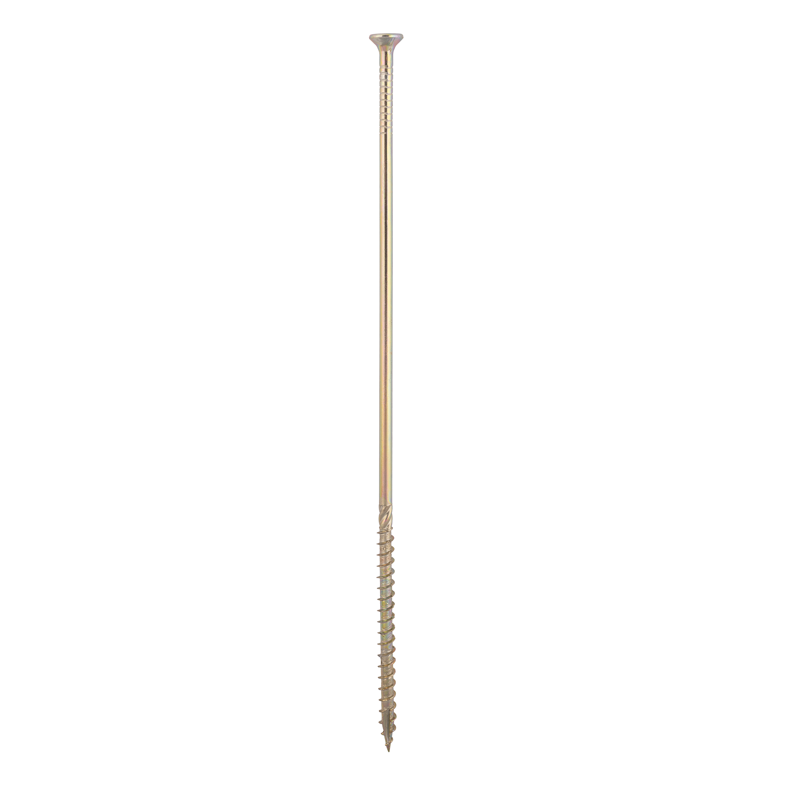 Holzbauschrauben Senkkopf TORX Teilgewinde - CS | 8 x 320 mm | gelb verzinkt | 50 Stk. Konische Zimmermannsschrauben TORX CS fĂŒr Holz, 8x320 mm, Gold, 50 Stk., 8x320 mm.