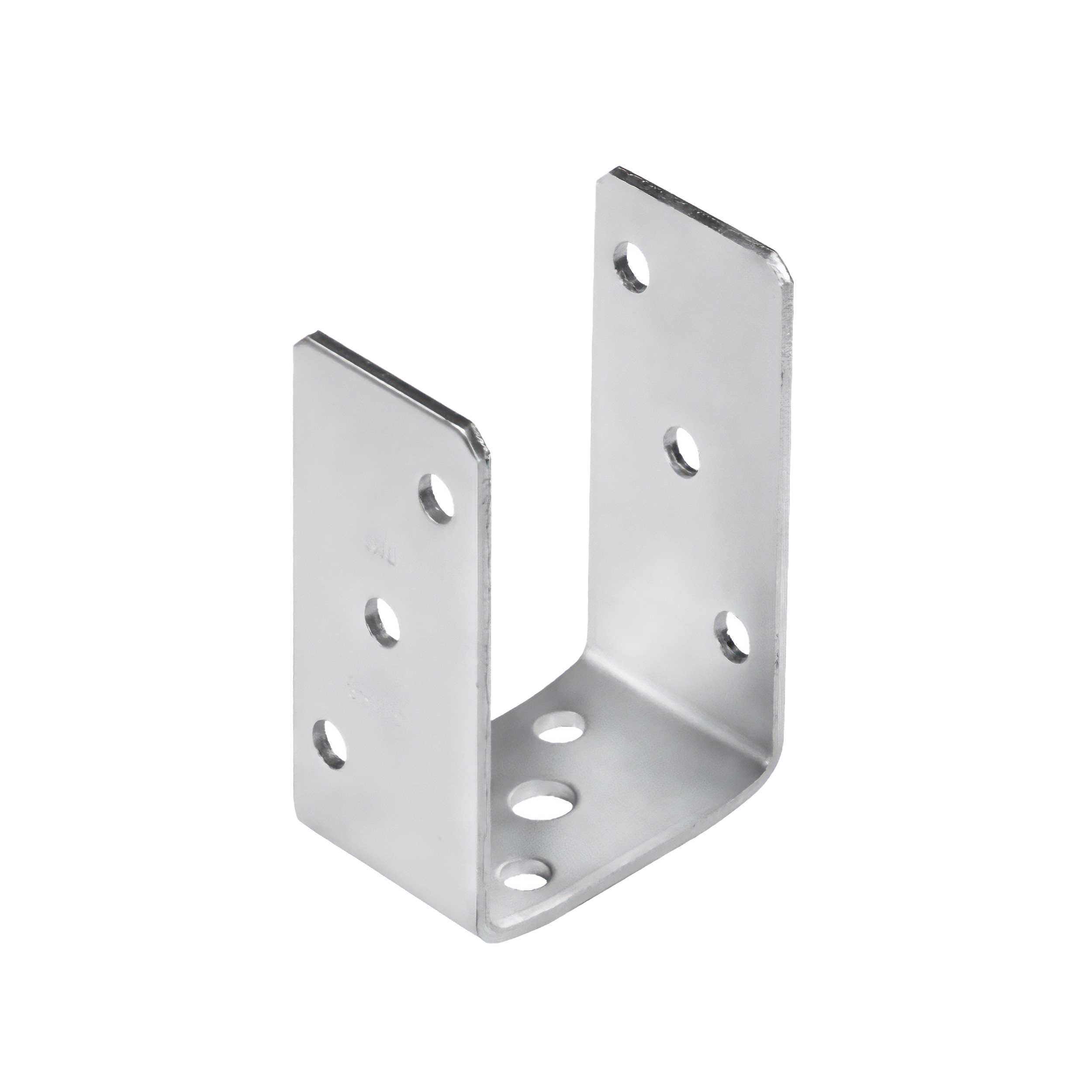 Pfostenträger zum aufdübeln U-Form universal - PSO | 70 mm | feuerverzinkt Säulenfußanker zum Verschrauben mit Beton, Typ U, Universal PSO, 70 mm, silber, 71x120x60x4,0 mm.