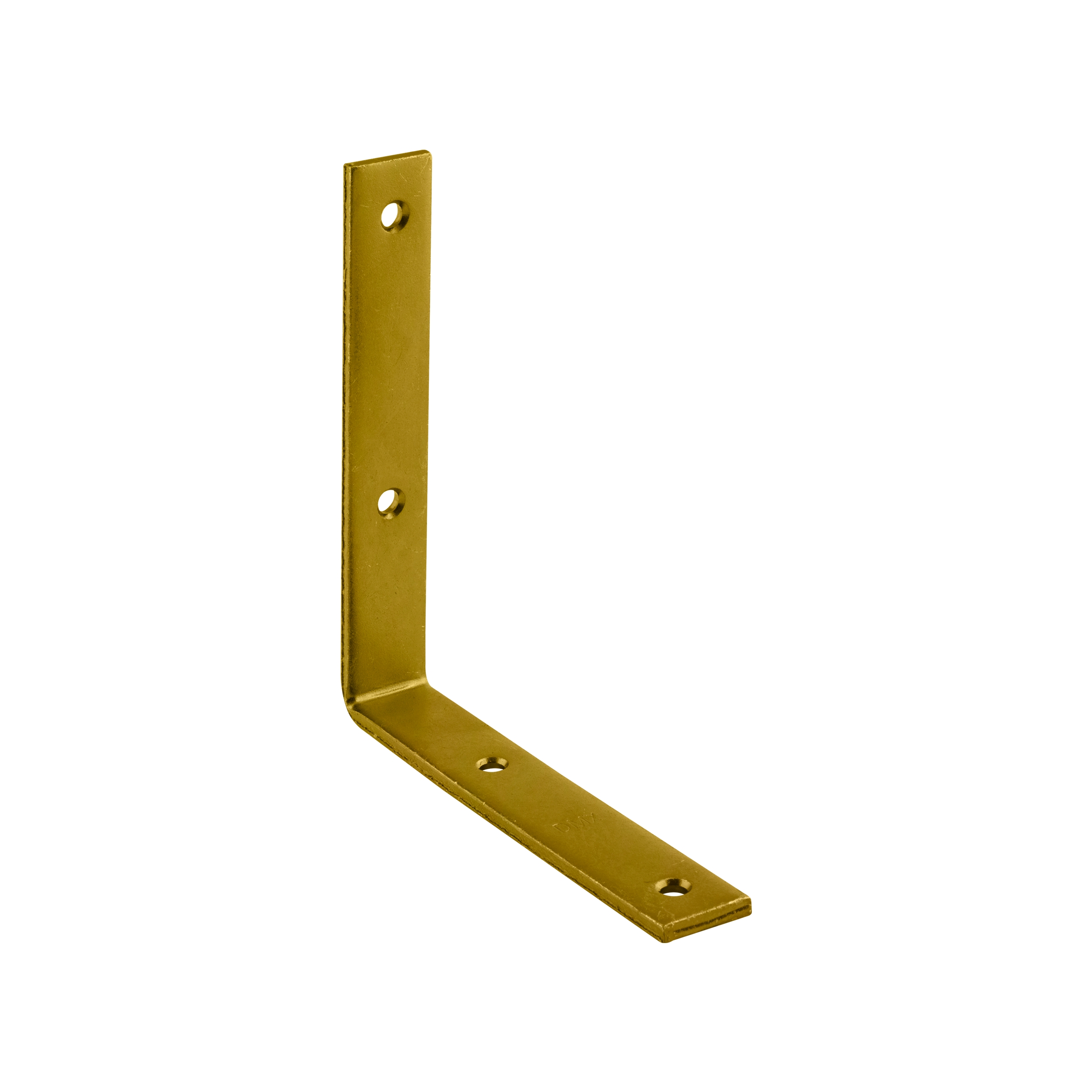 Möbelwinkel schmal Möbelverbinder Winkelverbinder Stahl - KW 7 | 150x150x25 mm | 20 Stück | Gold Schmaler Möbelwinkel KW 7, 150x150x25 mm, 20 Stk., 150x150x25x5,0 mm, Gold, S235 Baustahl, Elementset.