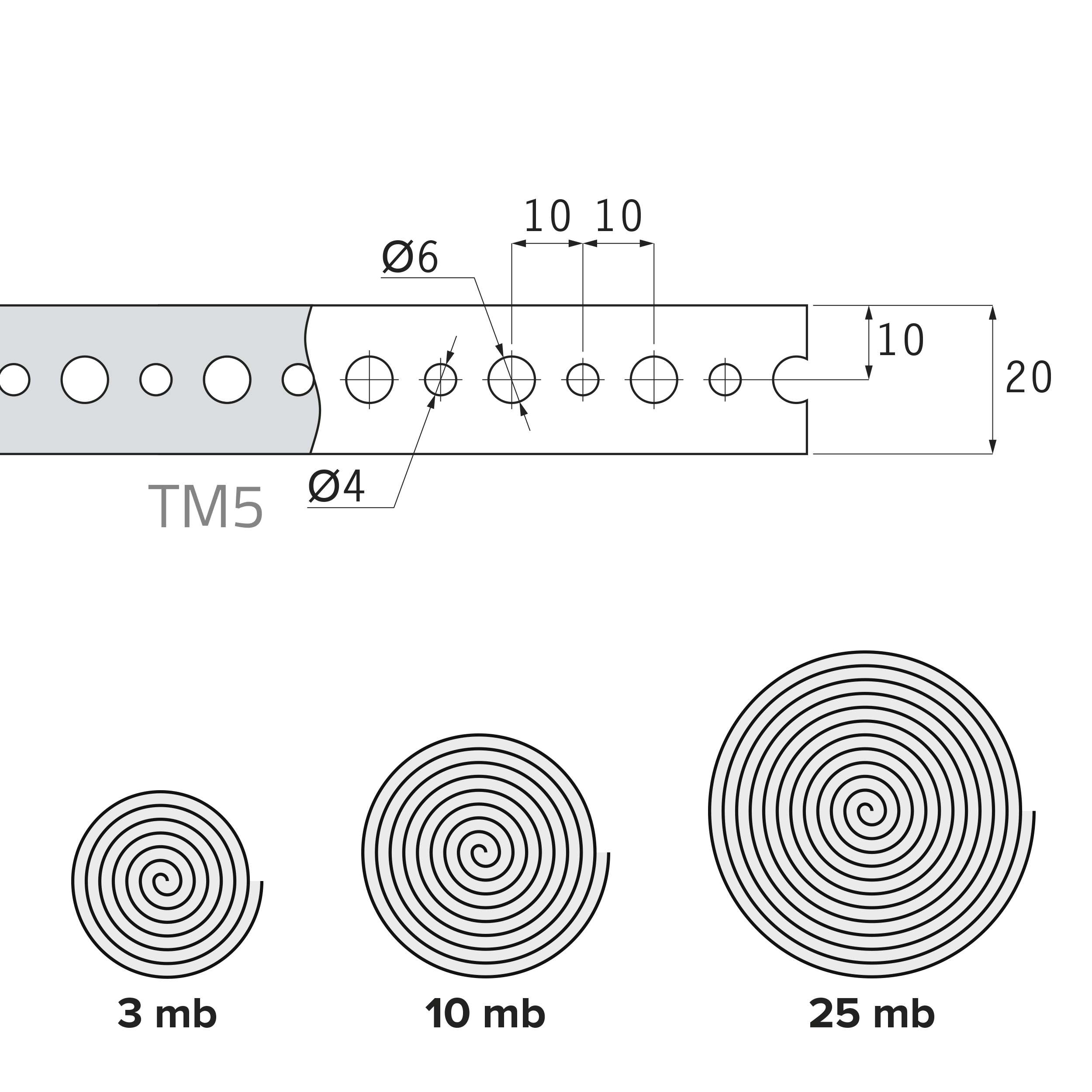 Taśma montażowa perforowana stal - TM 5 | 25 m | Srebrny | TM 5 Taśma montażowa perforowana stal - TM 5 | 25 m | Srebrny | TM 5