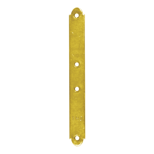Flachverbinder schmal universal Lochplatte Verbindungsblech verzinkt - LW 120 | 118x15 mm | 50 Stück Schmaler Universal-Stahlverbinder LW 120, 118x15 mm, 50 Stk., 118x15x1,5 mm, DC01 Baustahl, silber 2.