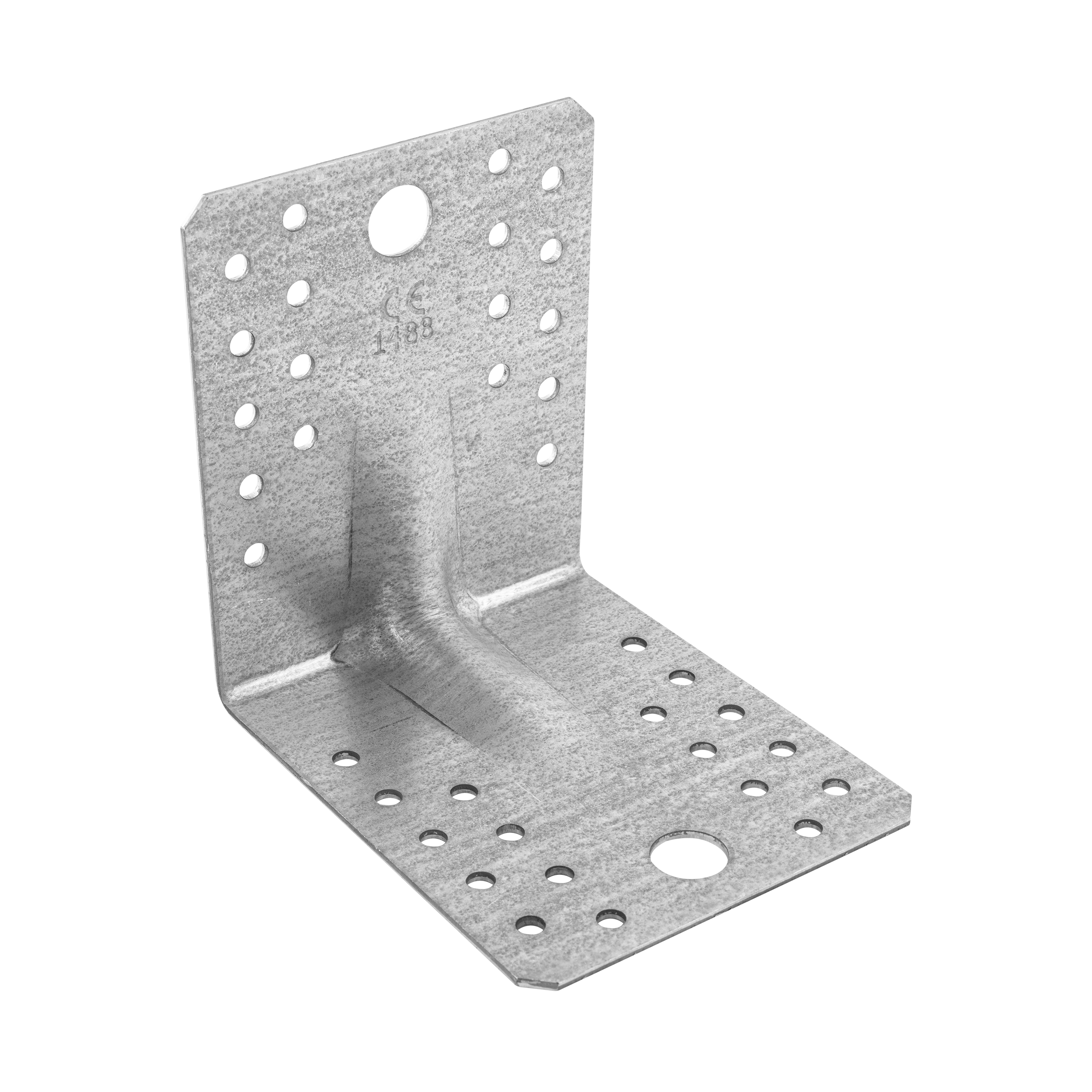 Schwerlastwinkel mit Sicke Winkelverbinder Holzverbinder feuerverzinkt - KPL 2 | 105x105x90 mm | 2 mm VerstÀrkter Zimmermannswinkel mit PrÀgung KPL 2, 105x105x90 mm, 2 mm, 105x105x90x2,0 mm, im Elementsatz.
