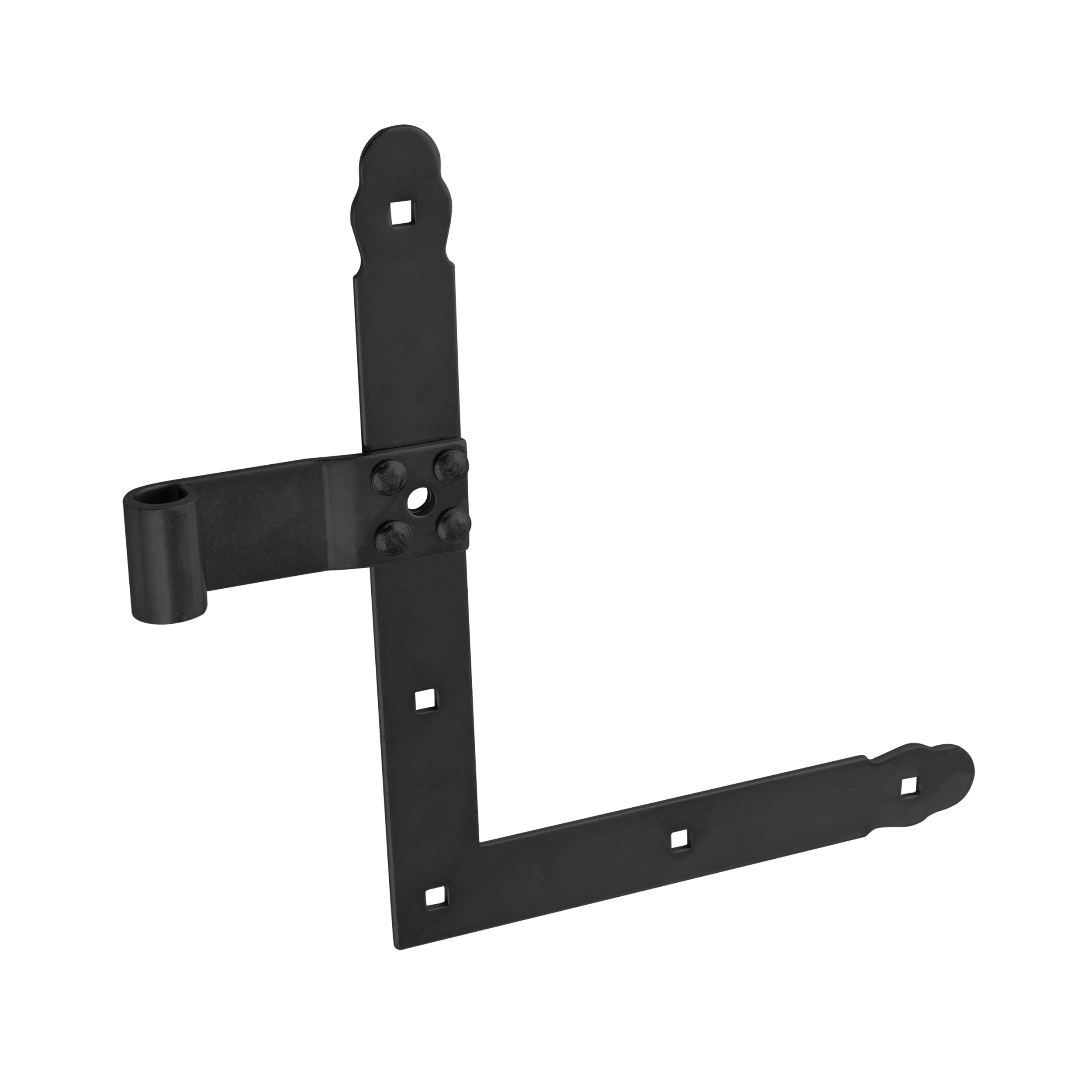 2er-Set Winkelband für Fensterläden - ZN | schwarz | 200x250 mm | fi 13 mm Set aus 2x Winkelscharnier für Fensterläden ZN 250/13 L+P, 200 mm, schwarz, 13 mm, Winkel 2.