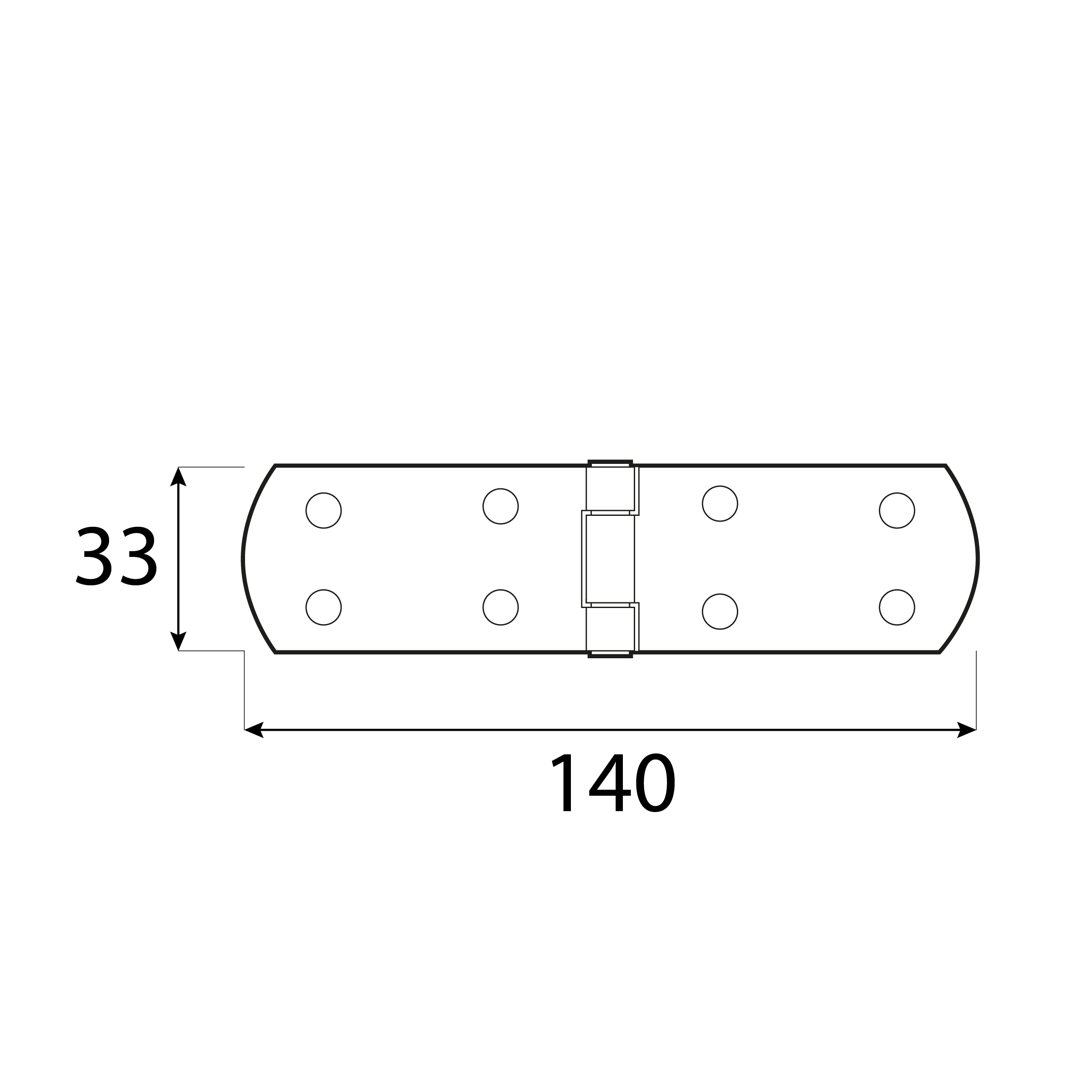 Zawias francuski pasowy płaski do drzwi i okiennic - ZF 140 | 140 mm | Złoty | 33 mm Zawias francuski pasowy płaski do drzwi i okiennic - ZF 140 | 140 mm | Złoty | 33 mm