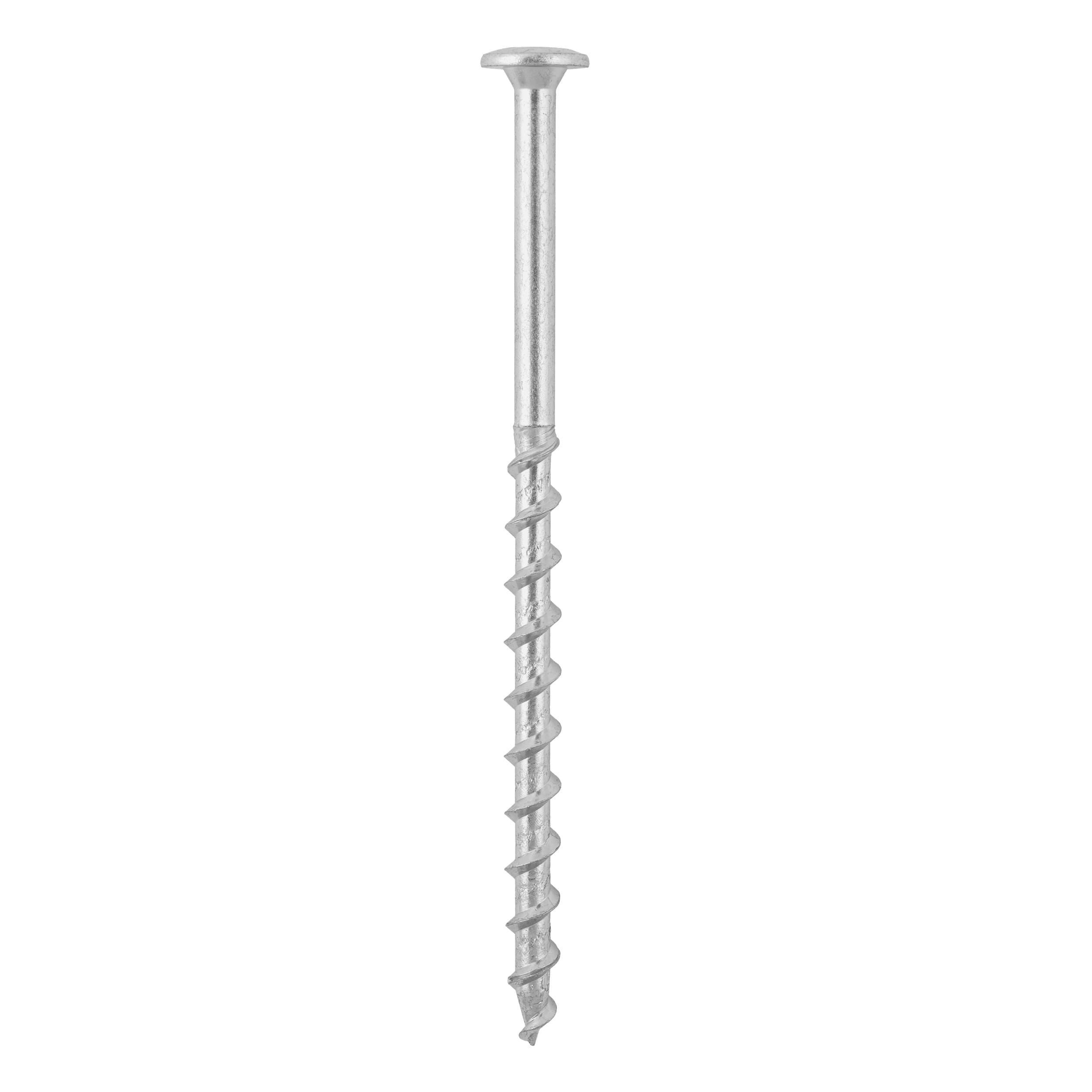 Gasbetonschrauben Tellerkopf TORX - GT | 8 x 140 mm | verzinkt | 50 Stk. TORX GT Porenbetonschrauben mit Tellerkopf, 8x140 mm, silber, 50 Stk., gehÀrteter Kohlenstoffstahl.