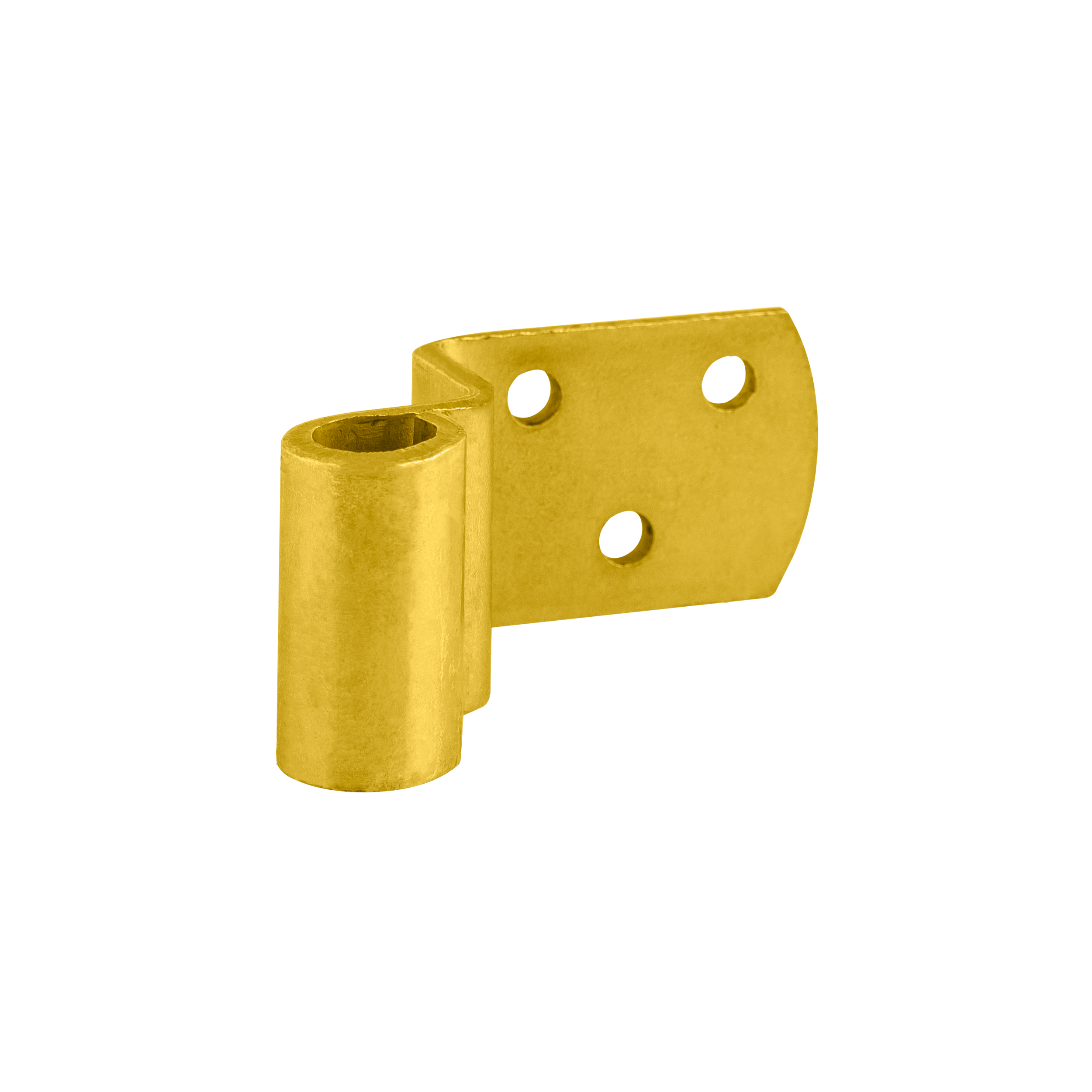 Gekröpftes Ladenband für Tore - ZPK | verzinkt | 63 mm | fi 10 mm Versetztes Bandscharnier für ZPK-Tore, Gold, 63 mm, Durchmesser 10 mm, 5x30x3,0 mm, S235-Baustahl.