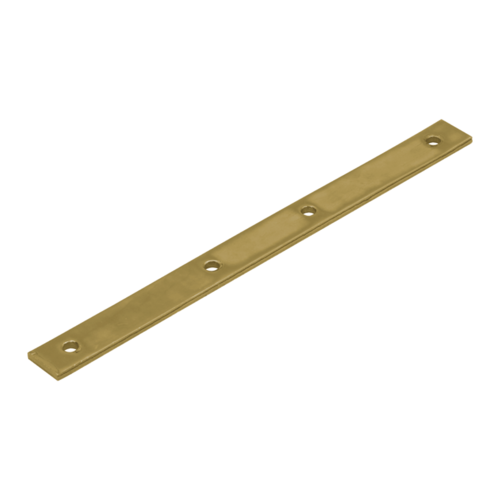 Flachverbinder schmal universal Lochplatte Verbindungsblech - LW 6 | 243x20 mm | 20 Stück | Gold Schmaler Universal-Stahlverbinder LW 6, 243x20 mm, 20 Stk., 243x20x4,0 mm, Gold, S235 Baustahl 2.
