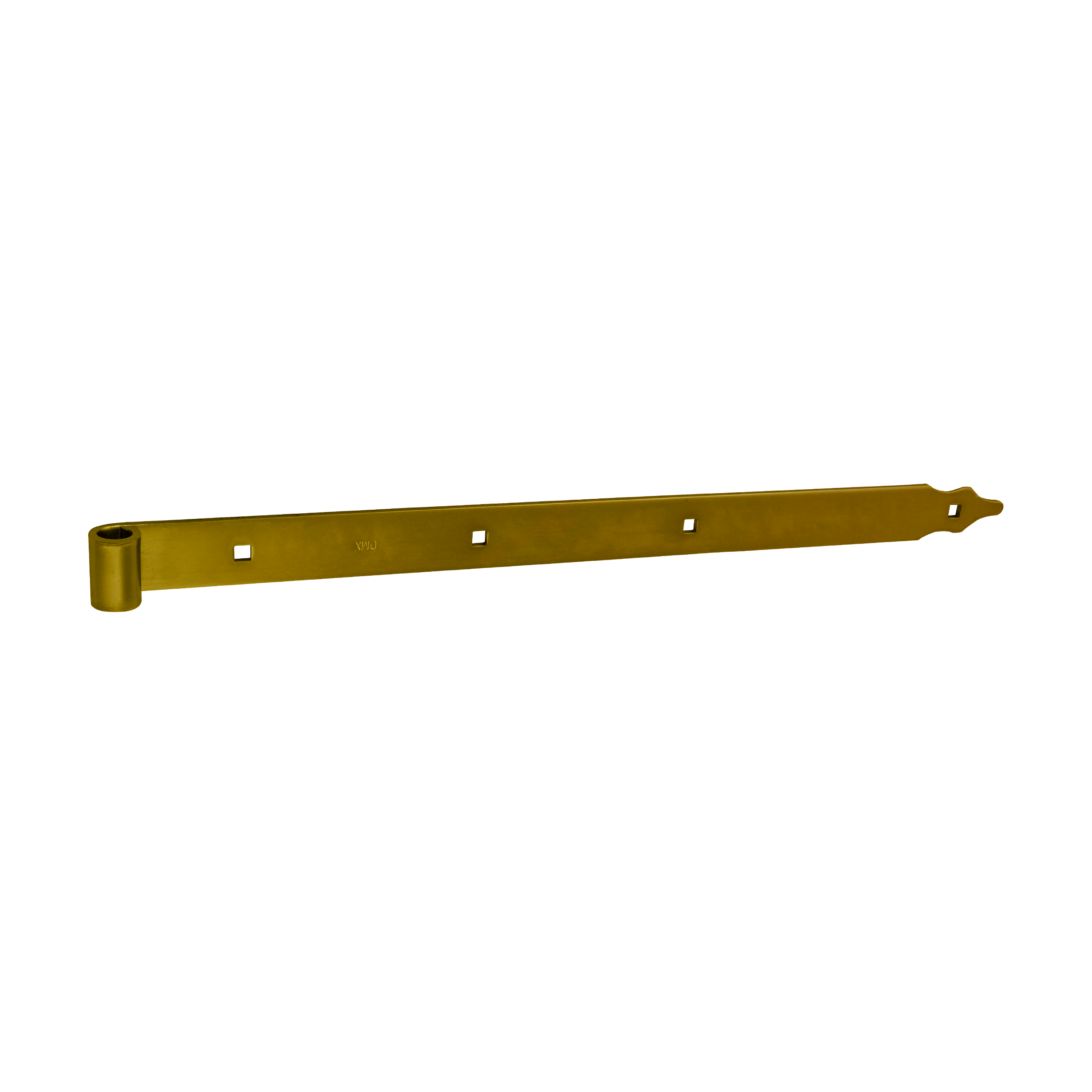 Ladenband für Tore - ZP | verzinkt | 600 mm | fi 16 mm Bandscharnier für Tore ZP 600/16, 600 mm, gold, 16 mm, 600x40x5,0 mm.
