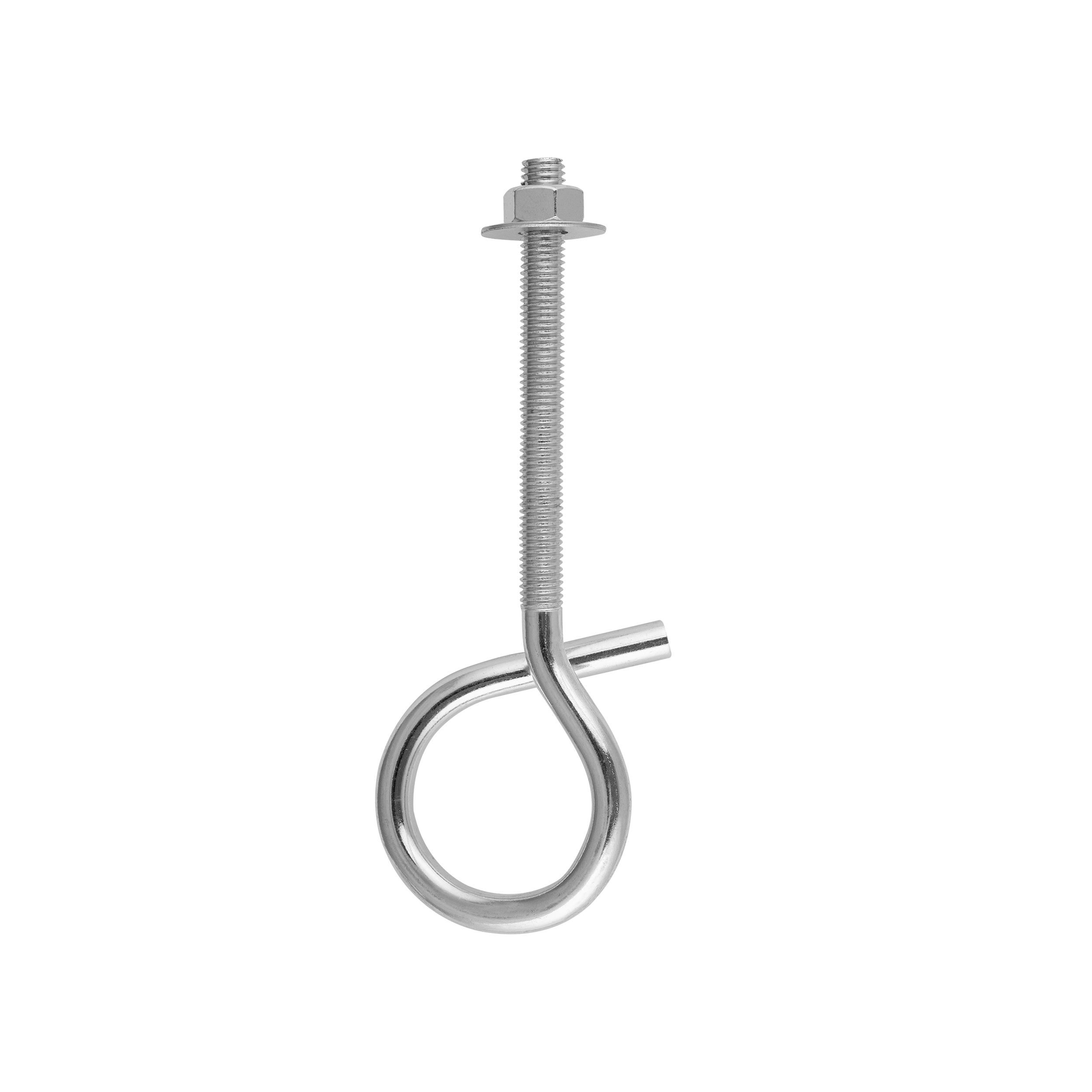 Schaukelhaken aus Stahl Schaukelschelle Karabinerhaken - MHM 12 × 200 mm Schaukelhakenmontage-Stahlgriff MHM 12 × 200 mm, 12x200 mm, Silber, Kohlenstoffstahl.