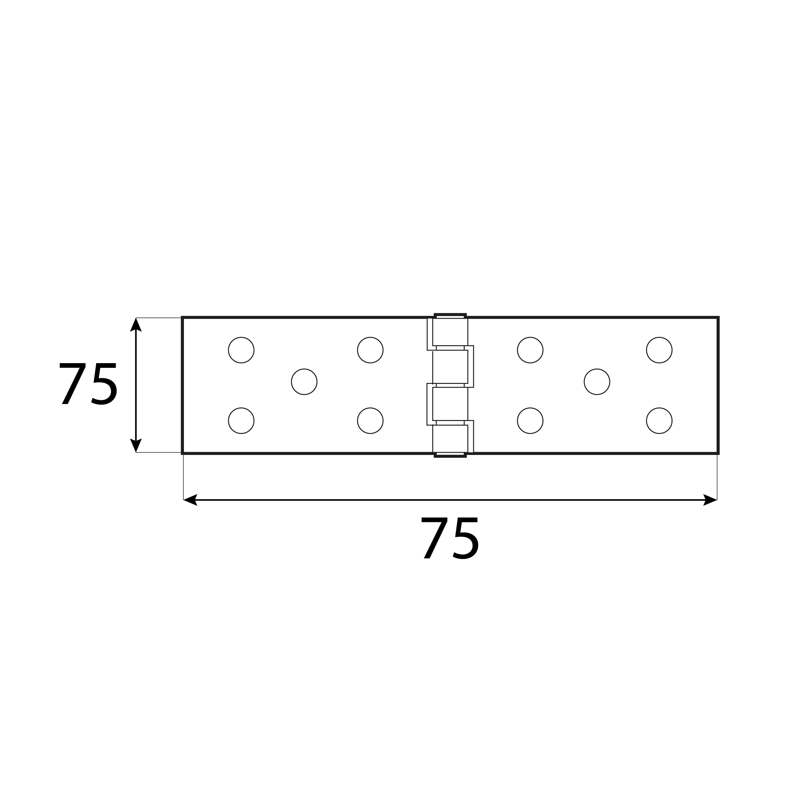 Flachscharnier Bauscharnier Scharnier - Z | verzinkt | 100x35 mm Flaches Konstruktionsscharnier, geflochten Z 100/45, 100 mm, Gold, 45 mm, 100x45x1,5 mm 75.